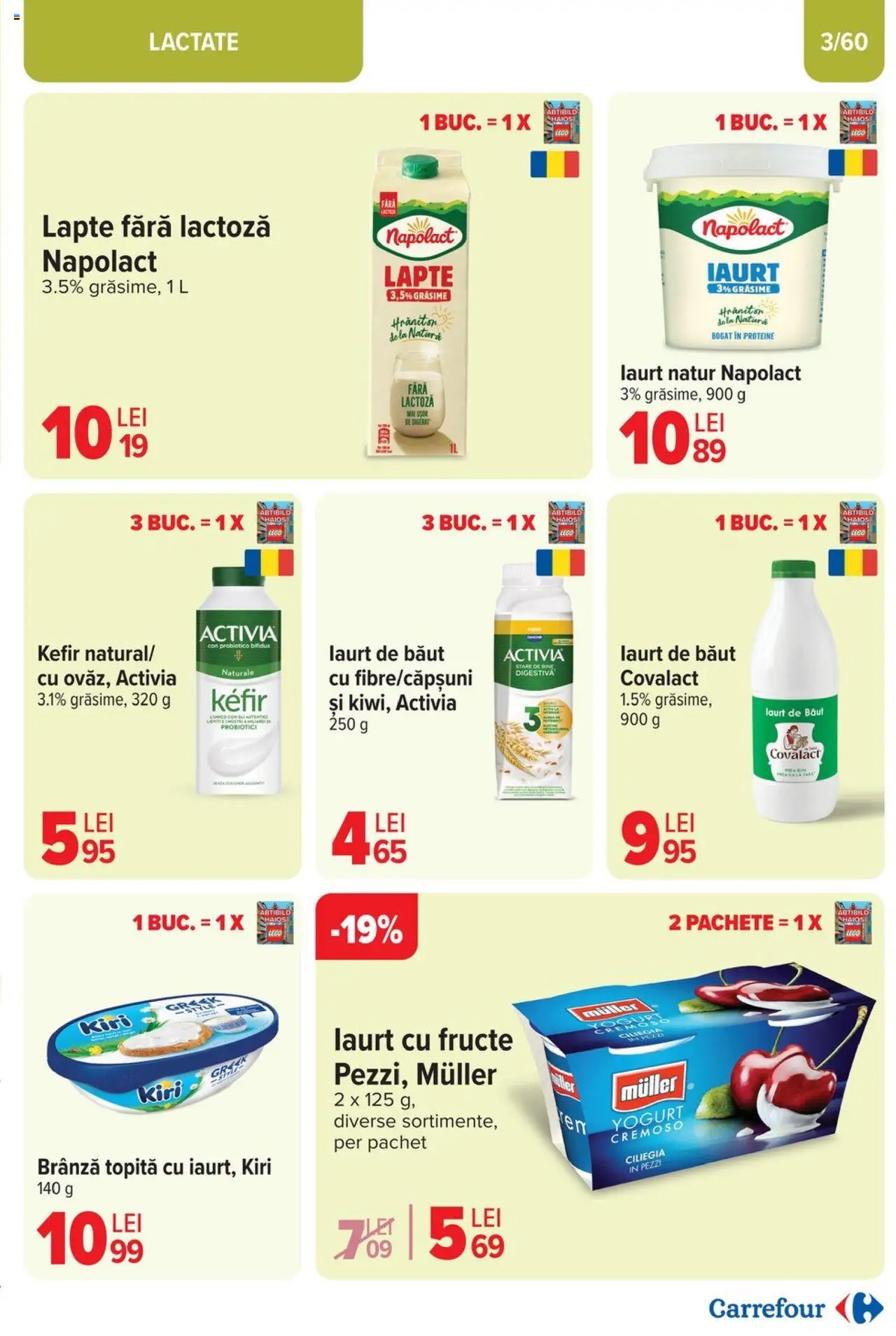 Catalog Carrefour 23 Aprilie - 6 Mai 2025 | Pagina 3 | Produse: Delgeç, Masaüstü kılıfı, Lapte, Fructe