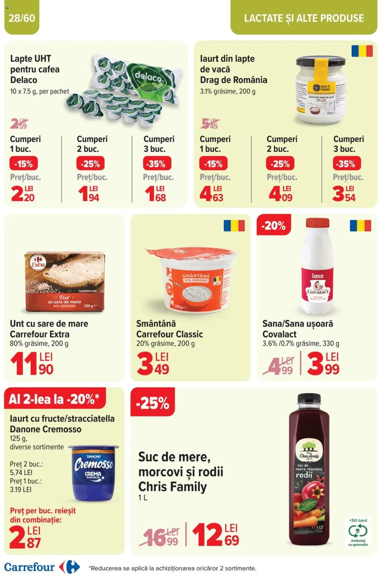 Catalog Carrefour 23 Aprilie - 6 Mai 2025 | Pagina 30 | Produse: Cafea, Suc, Smântână, Sare