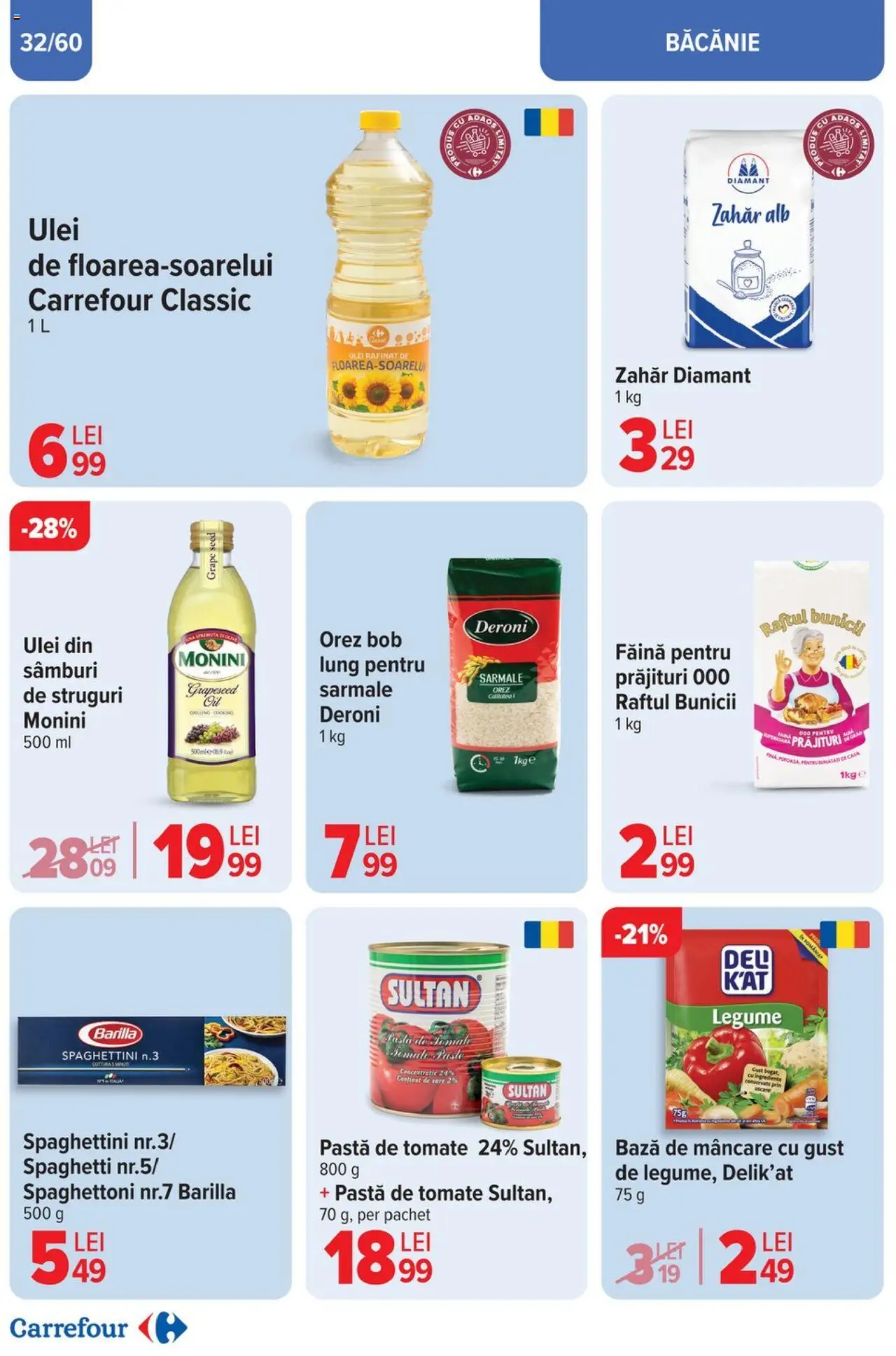 Catalog Carrefour 23 Aprilie - 6 Mai 2025 | Pagina 34 | Produse: Ulei, Paste, Sare, Zahăr