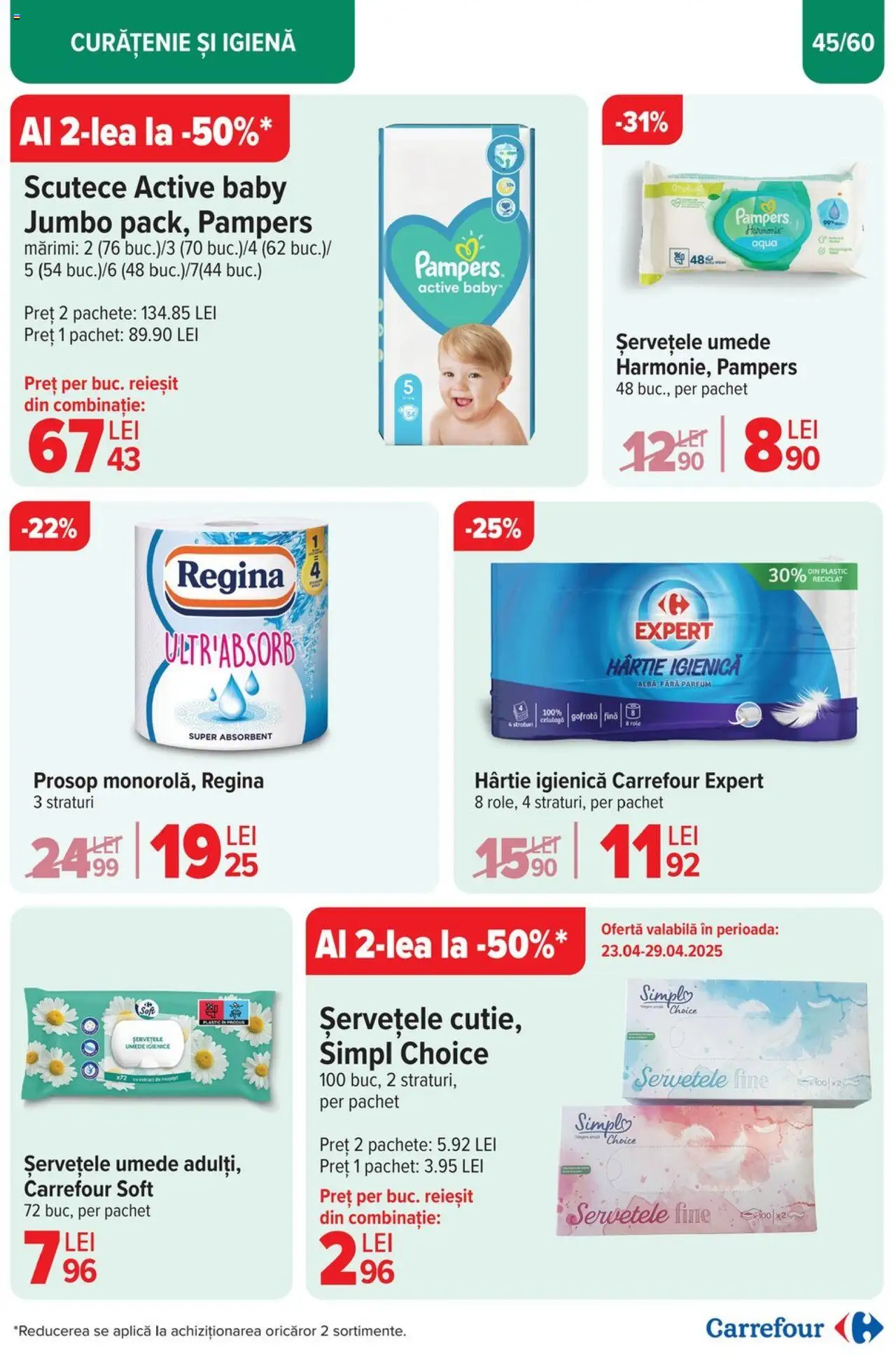 Catalog Carrefour 23 Aprilie - 6 Mai 2025 | Pagina 47 | Produse: Parfum, Șervețele umede, Scutece