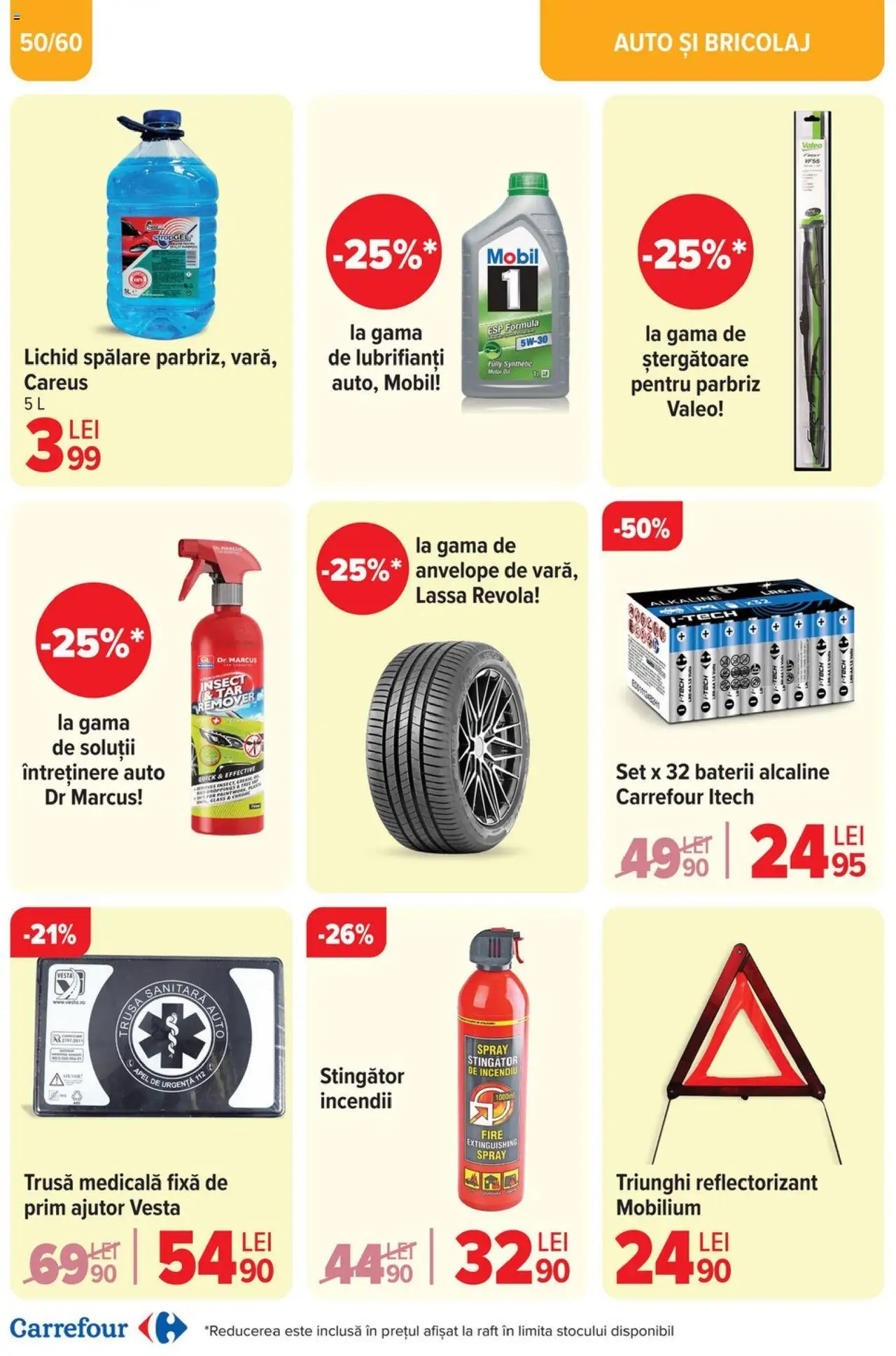 Catalog Carrefour 23 Aprilie - 6 Mai 2025 | Pagina 52 | Produse: Raft, Baterii, Vestă