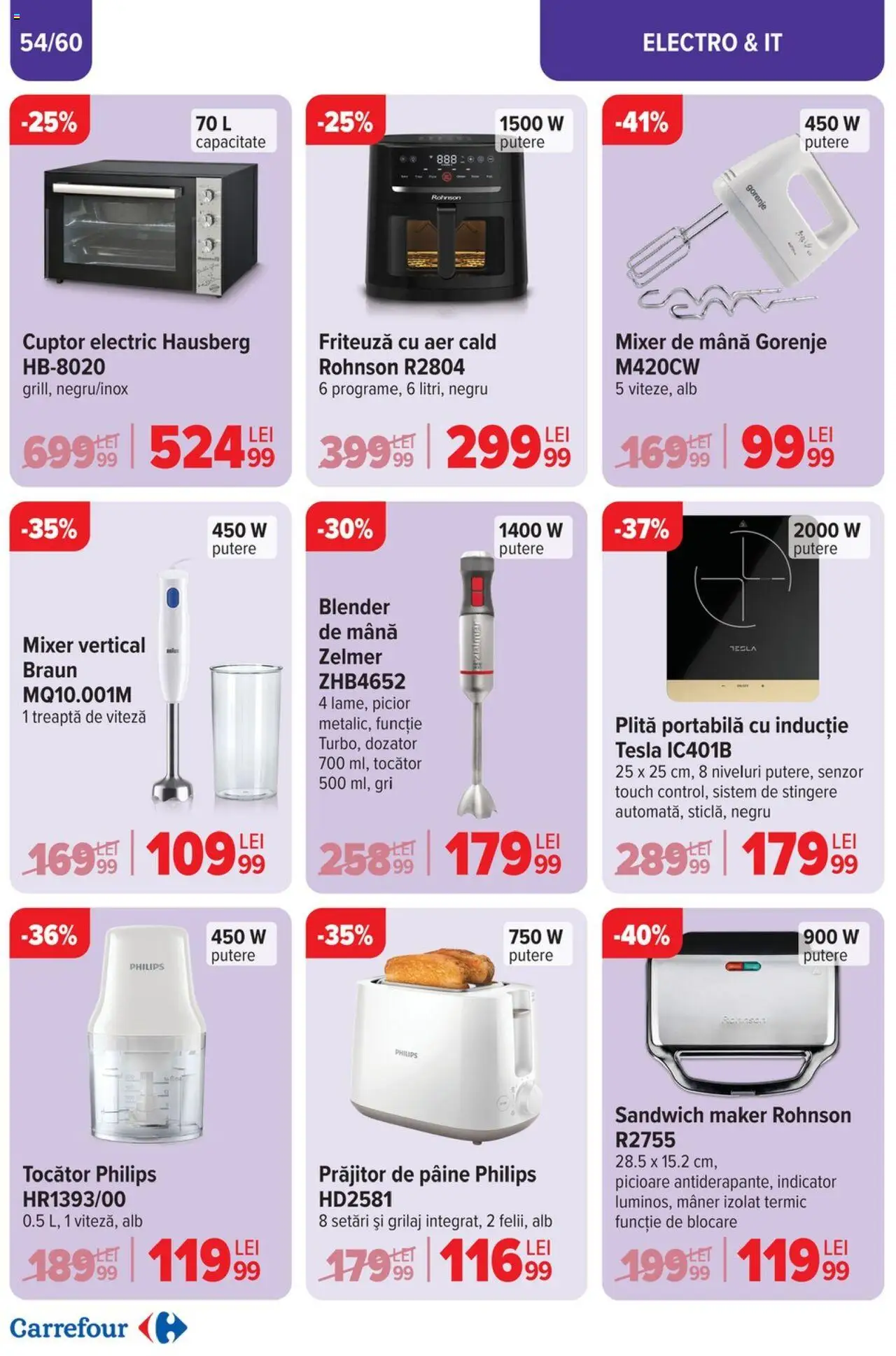 Catalog Carrefour 23 Aprilie - 6 Mai 2025 | Pagina 56 | Produse: Enginar, Blender, Ginseng, Friteuză