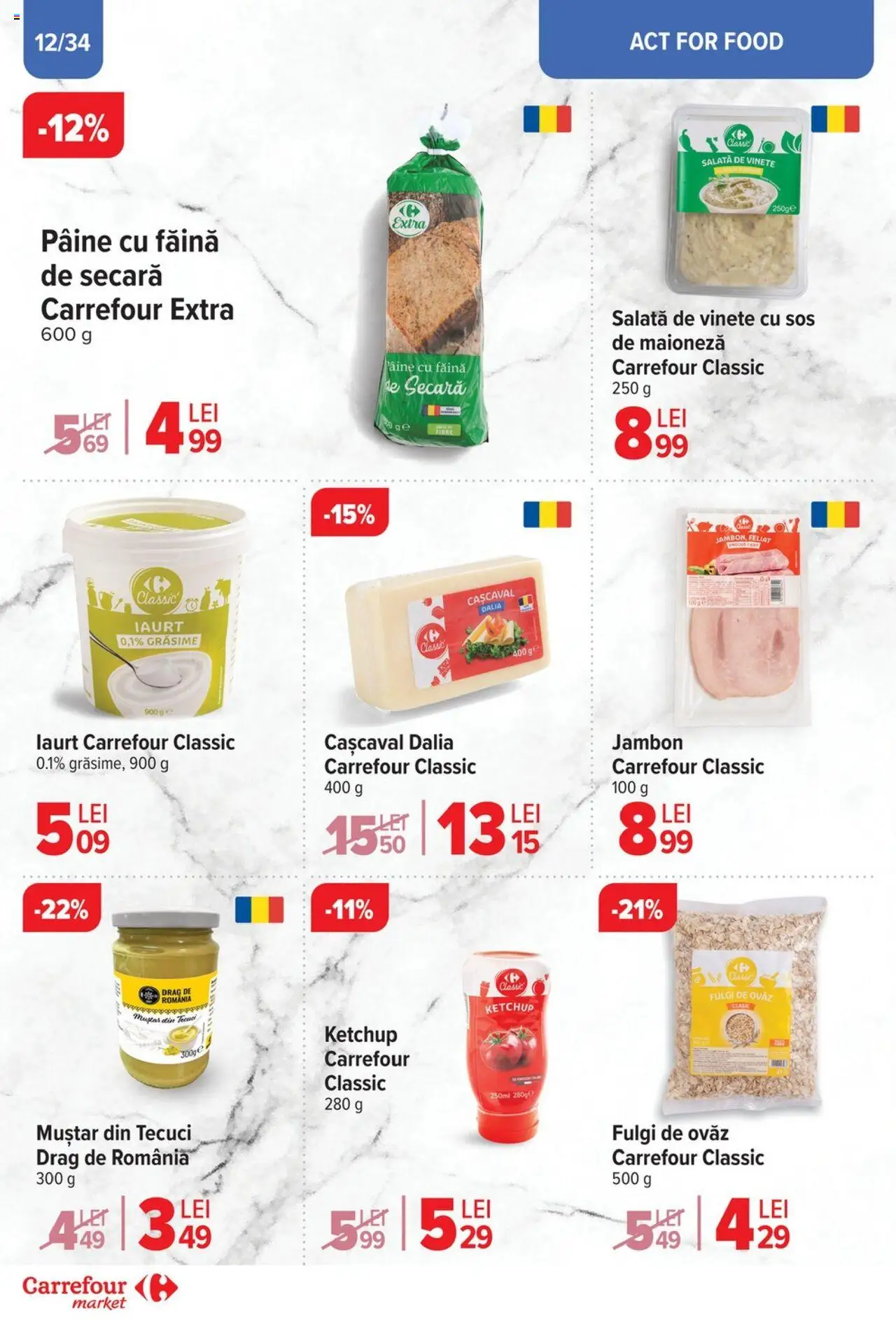 Catalog Carrefour 23 Aprilie - 6 Mai 2025 | Pagina 12 | Produse: Cașcaval, Pâine, Maioneză, Sos