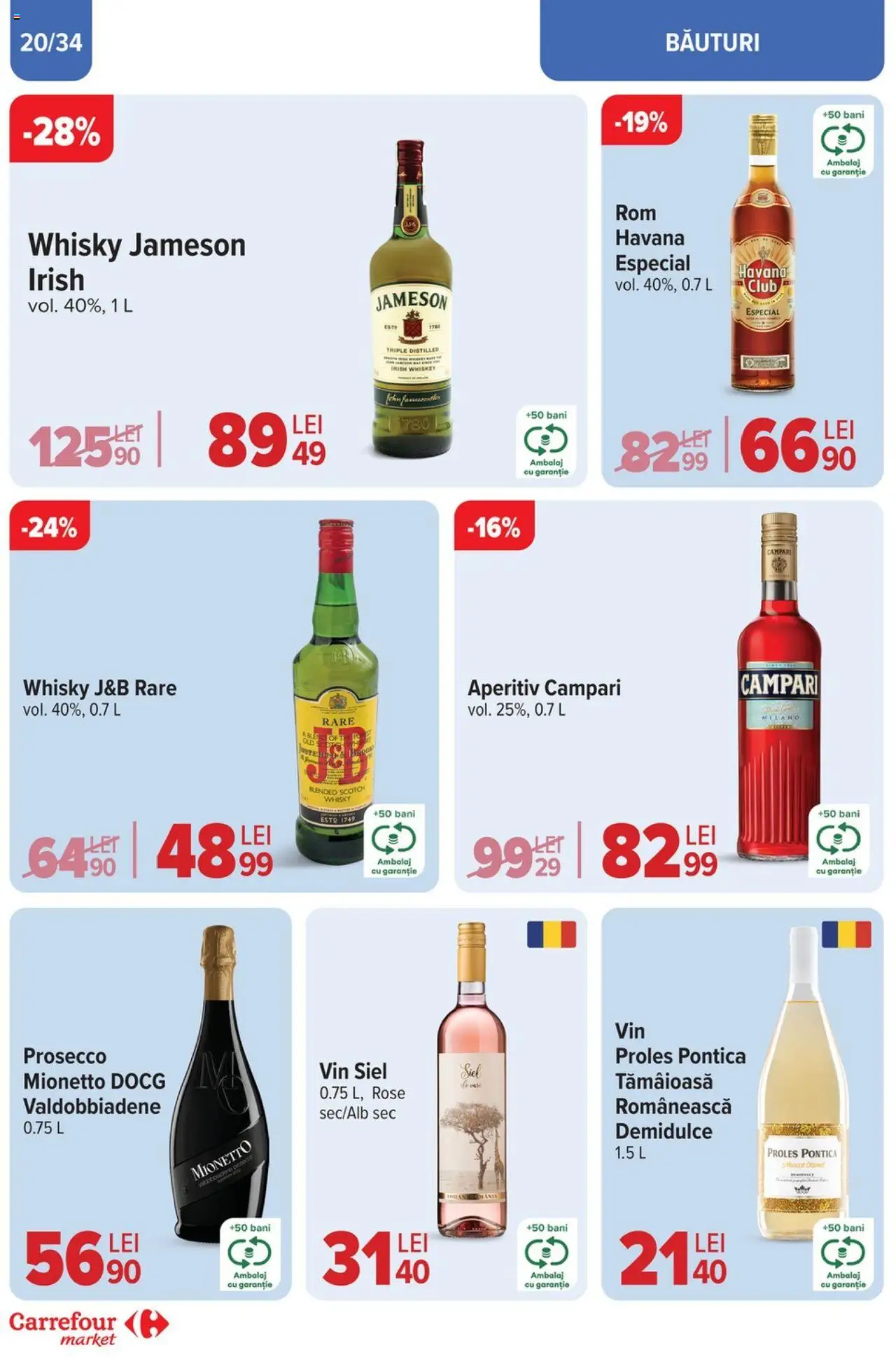 Catalog Carrefour 23 Aprilie - 6 Mai 2025 | Pagina 20 | Produse: Prosecco, Vin, Whiskey