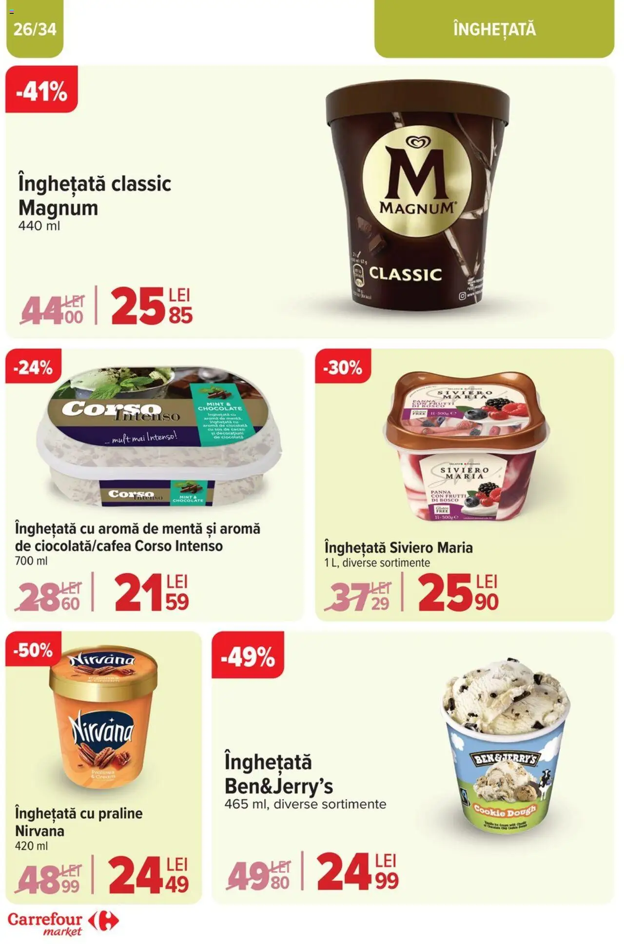 Catalog Carrefour 23 Aprilie - 6 Mai 2025 | Pagina 26 | Produse: Praline, Ciocolată, Înghețată, Sos