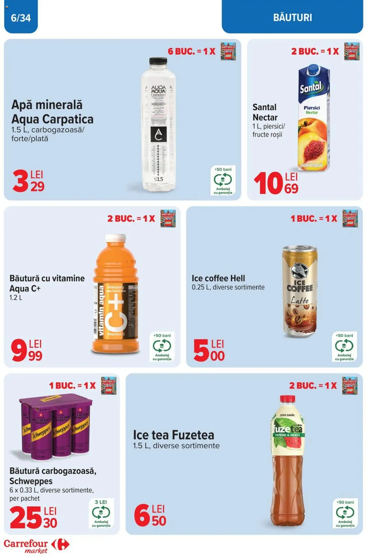 Catalog Carrefour 23 Aprilie - 6 Mai 2025 | Pagina 6 | Produse: Yazı tahtası kalemi, Roșii, Apă, Zahăr