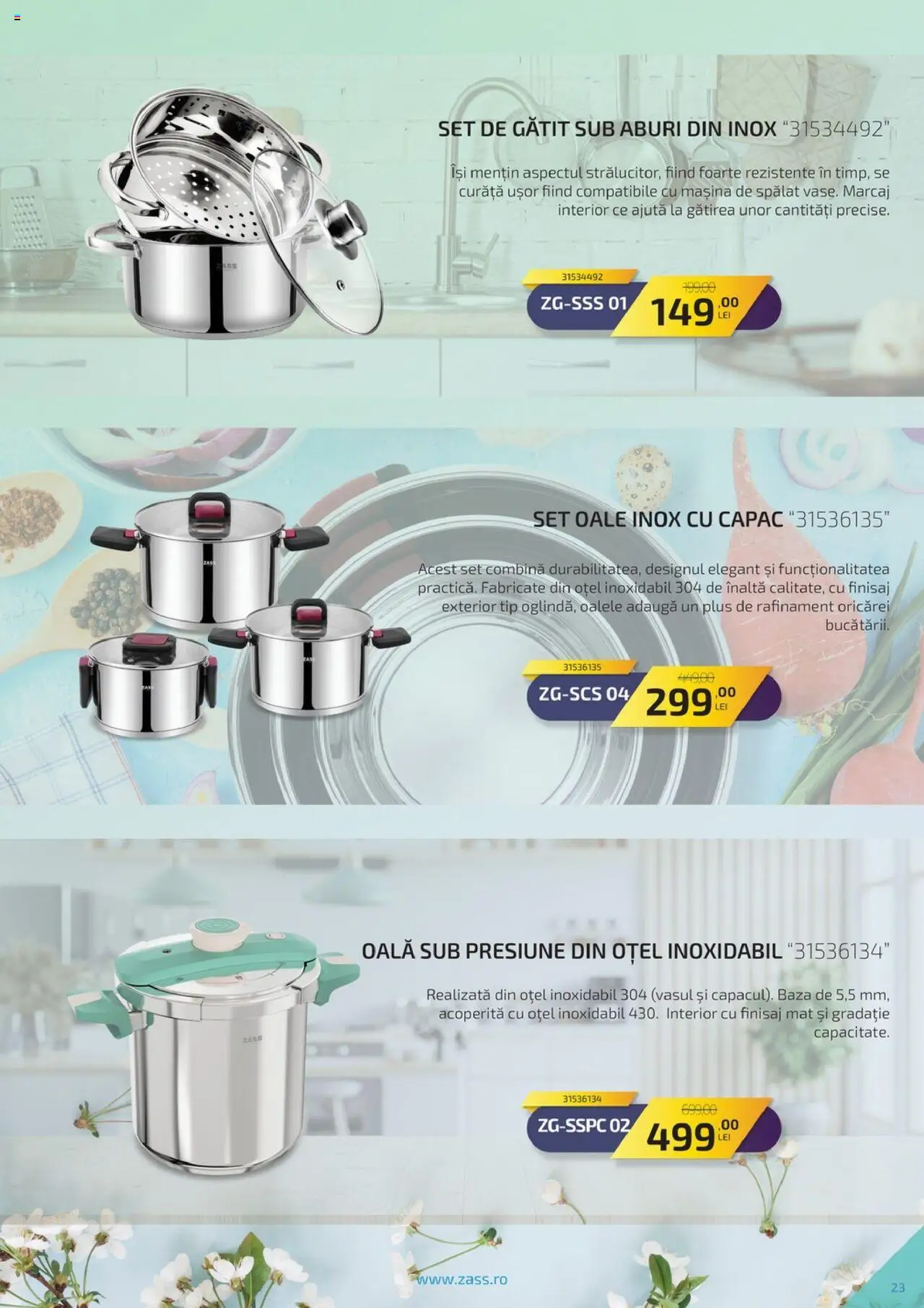 Catalog Carrefour 23 Aprilie - 2 Iunie 2025 | Pagina 23 | Produse: Mașină De Spălat, Set oale, Oală