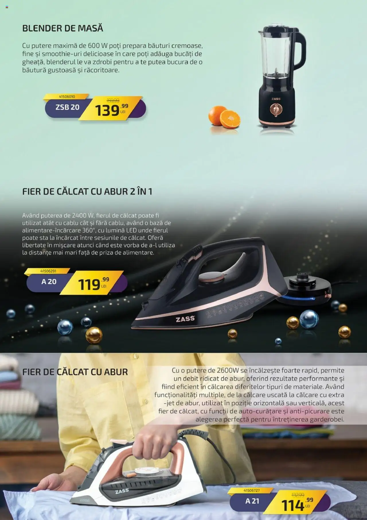 Catalog Carrefour 23 Aprilie - 2 Iunie 2025 | Pagina 4 | Produse: Fier de călcat, Cablu, Blender, Masă
