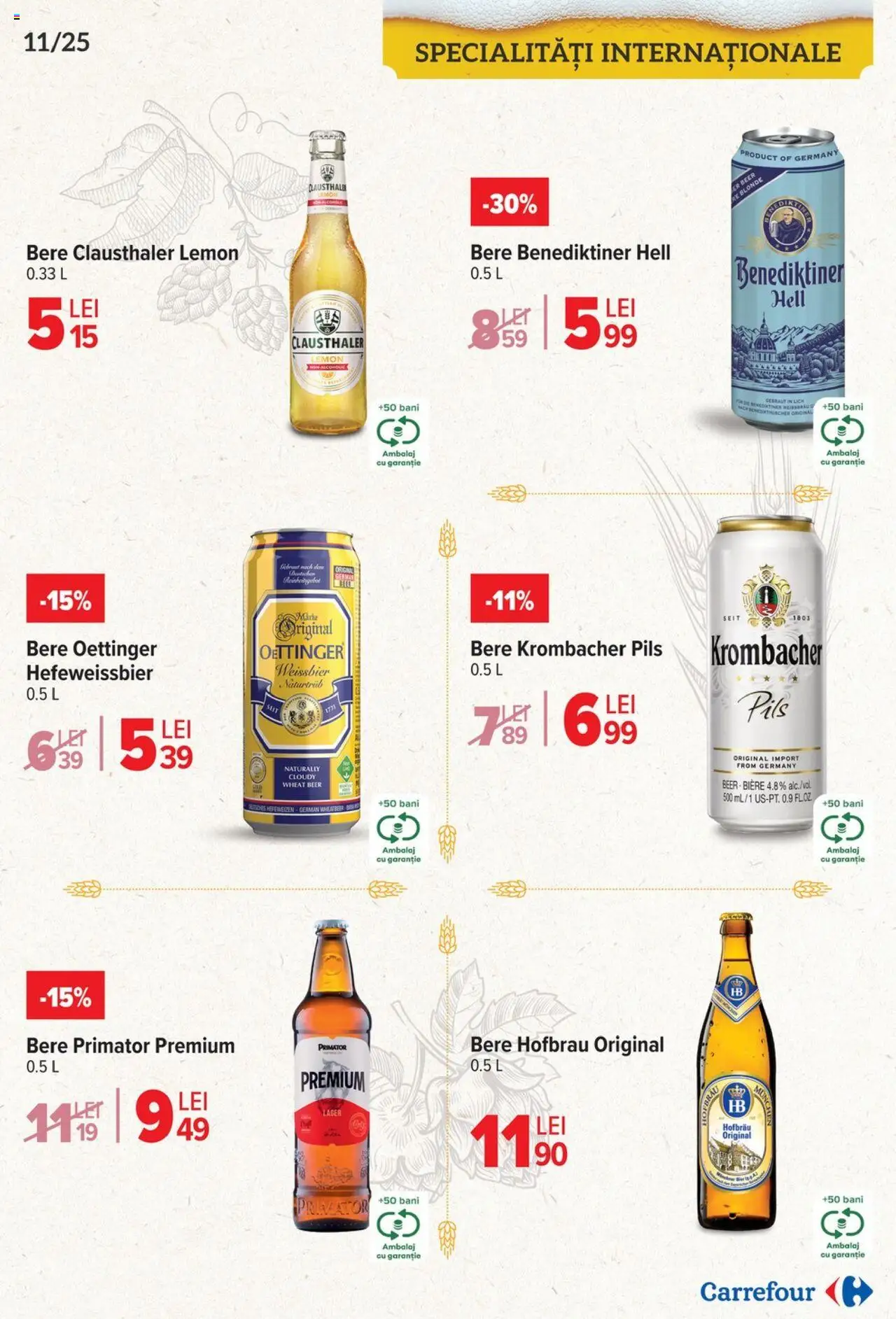 Catalog Carrefour 23 Aprilie - 6 Mai 2025 | Pagina 11 | Produse: Bere