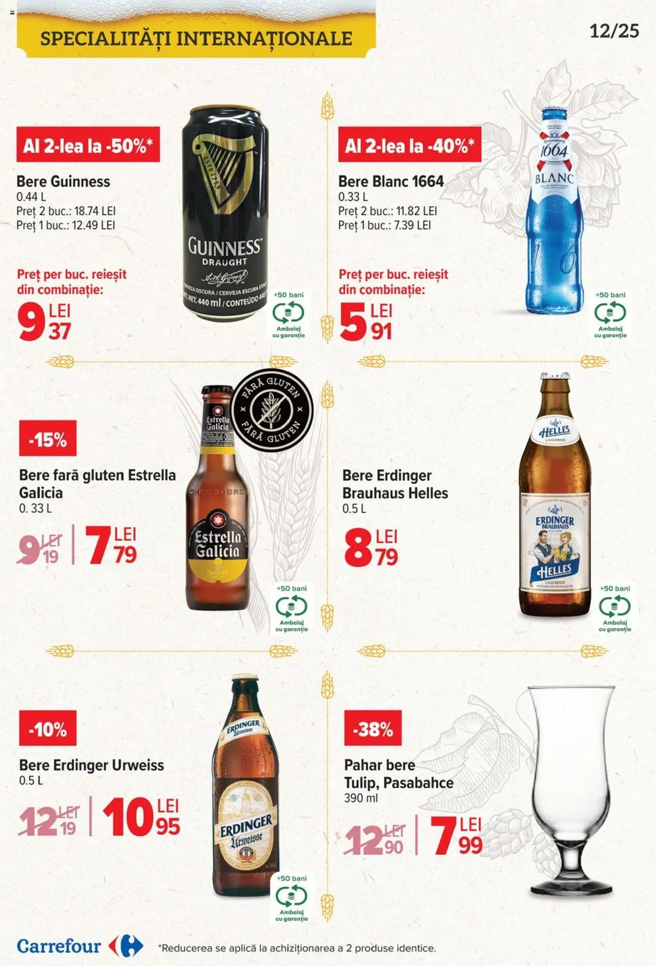 Catalog Carrefour 23 Aprilie - 6 Mai 2025 | Pagina 12 | Produse: Pară, Bere