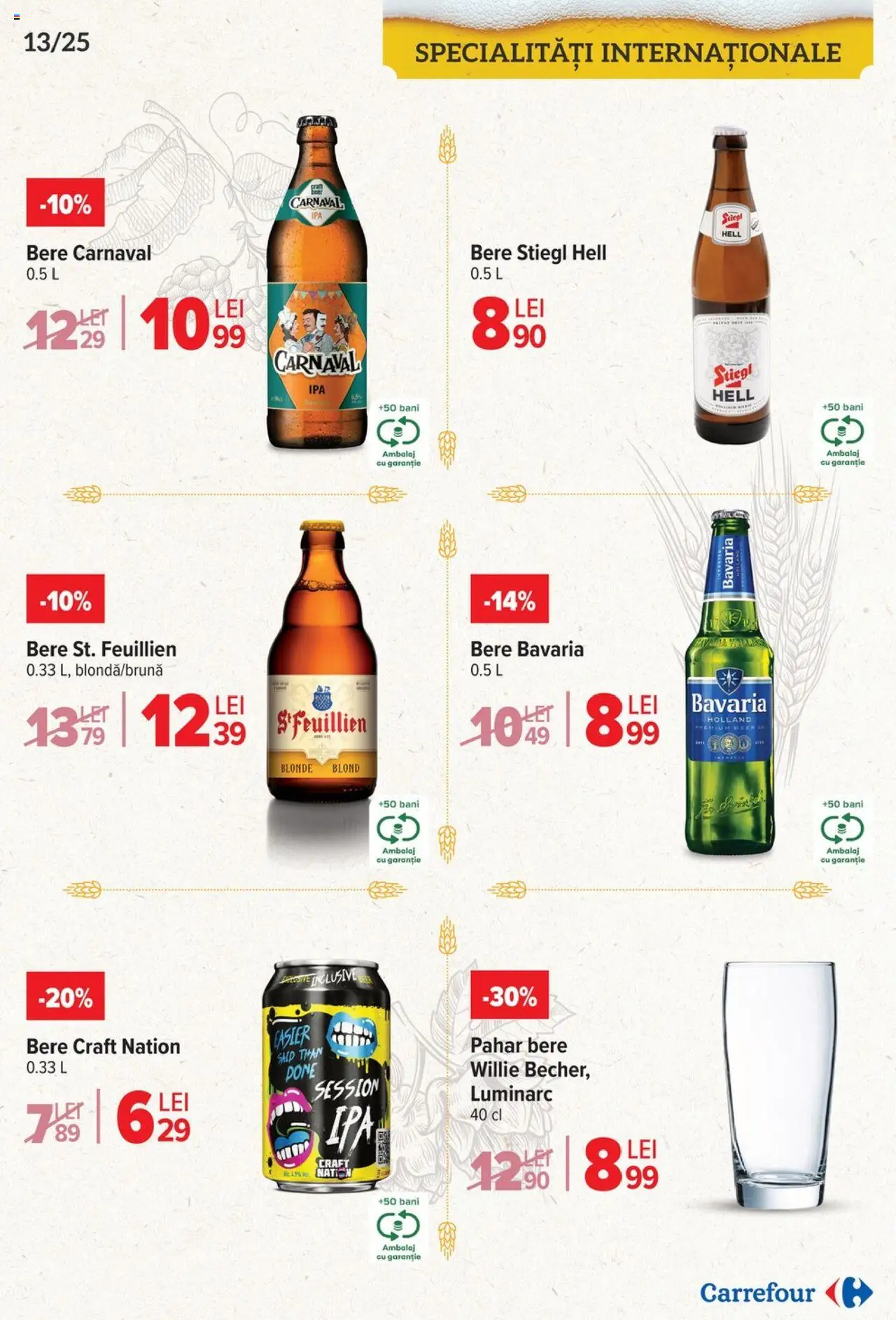 Catalog Carrefour 23 Aprilie - 6 Mai 2025 | Pagina 13 | Produse: Bere