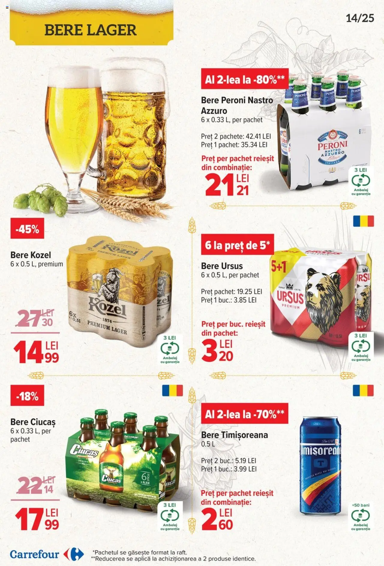 Catalog Carrefour 23 Aprilie - 6 Mai 2025 | Pagina 14 | Produse: Bere
