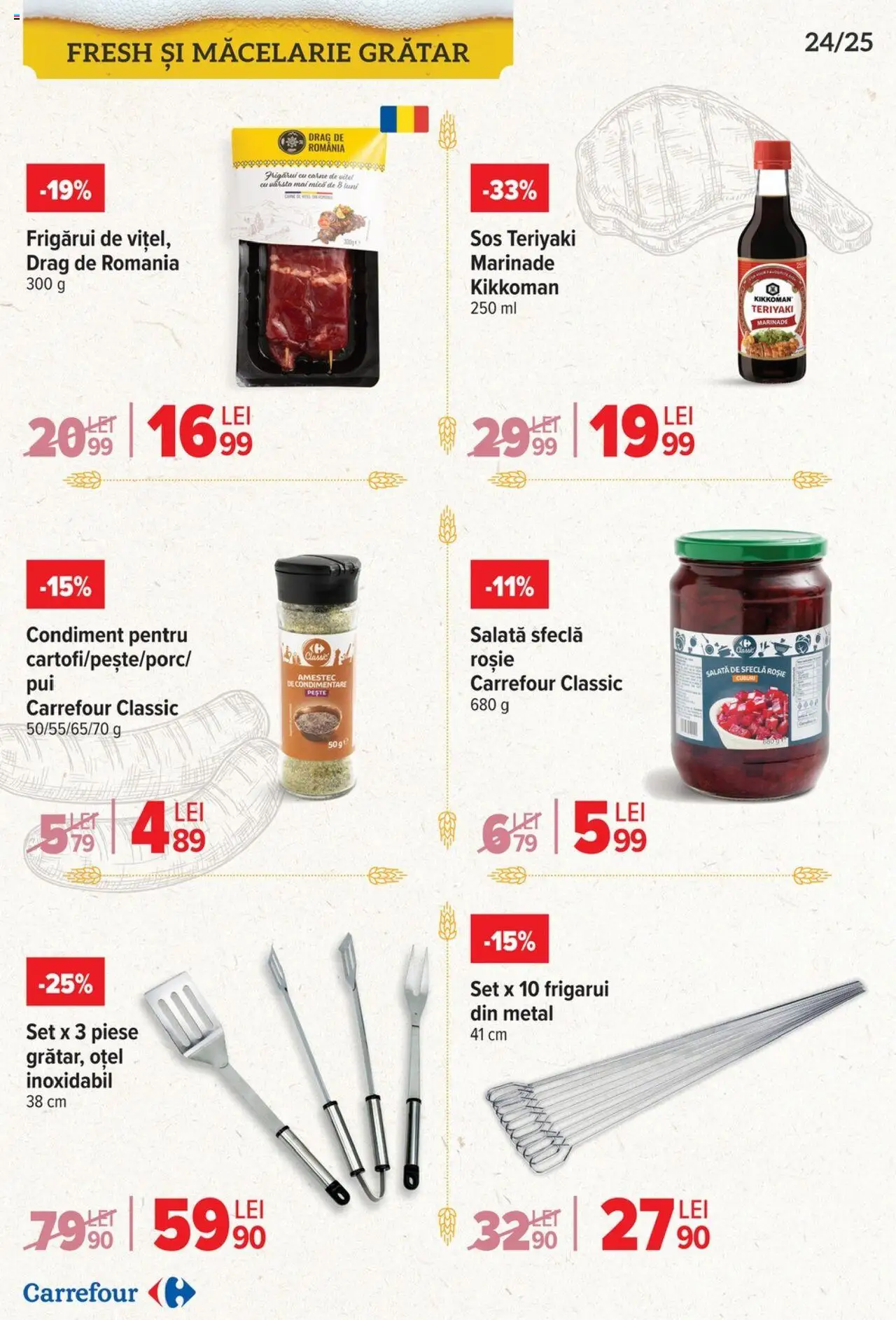 Catalog Carrefour 23 Aprilie - 6 Mai 2025 | Pagina 24 | Produse: Grătar, Pește, Sos, Sfeclă