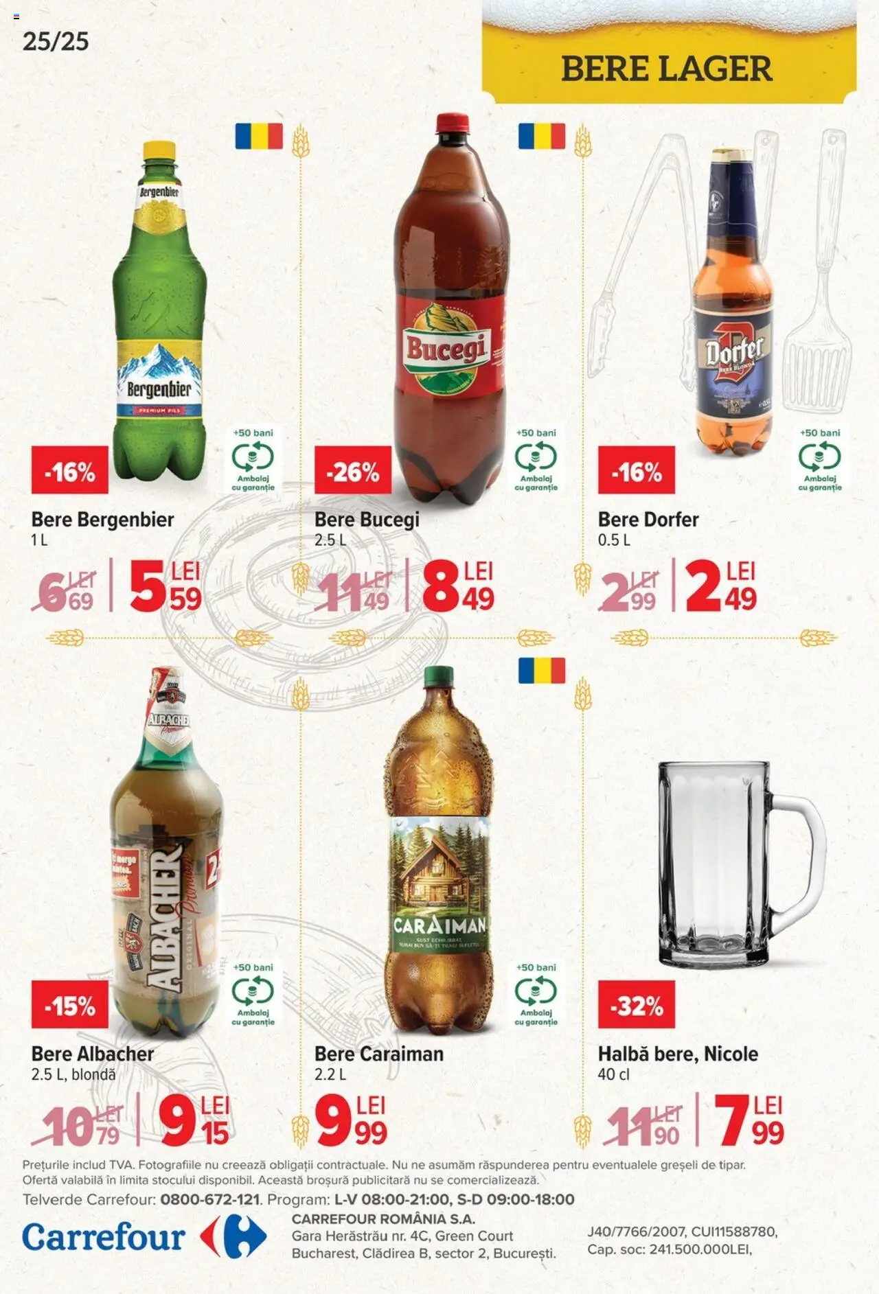Catalog Carrefour 23 Aprilie - 6 Mai 2025 | Pagina 25 | Produse: Bere, Plastik Kulübe