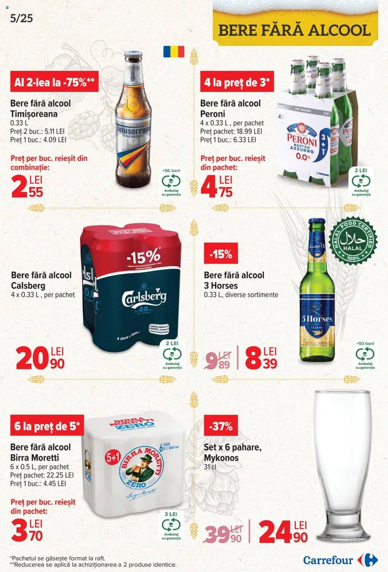 Catalog Carrefour 23 Aprilie - 6 Mai 2025 | Pagina 5 | Produse: Raft, Bere
