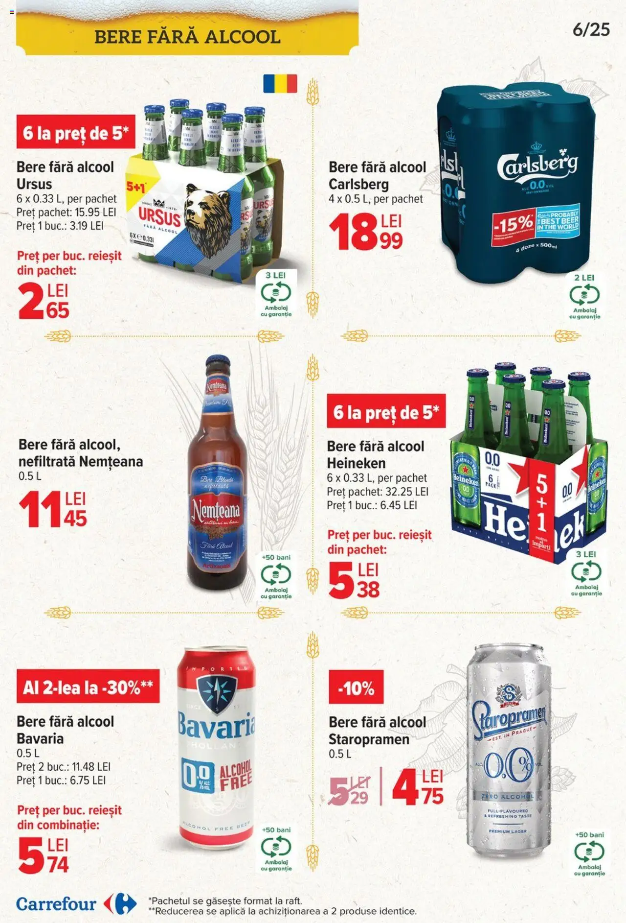 Catalog Carrefour 23 Aprilie - 6 Mai 2025 | Pagina 6 | Produse: Bere
