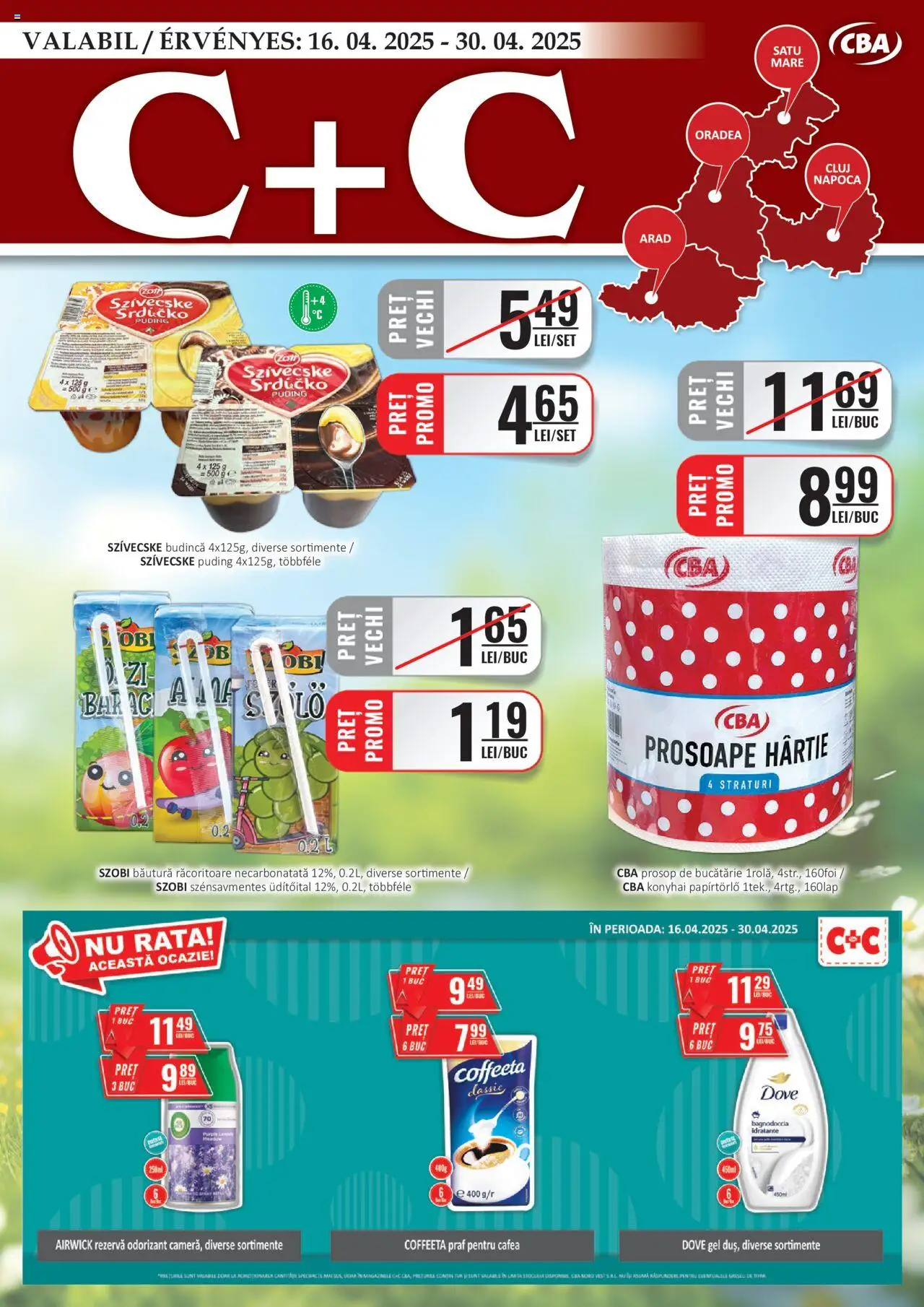 Catalog CBA 16 - 30 Aprilie 2025 | Pagina 1 | Produse: Bucătărie, Rață, Cafea