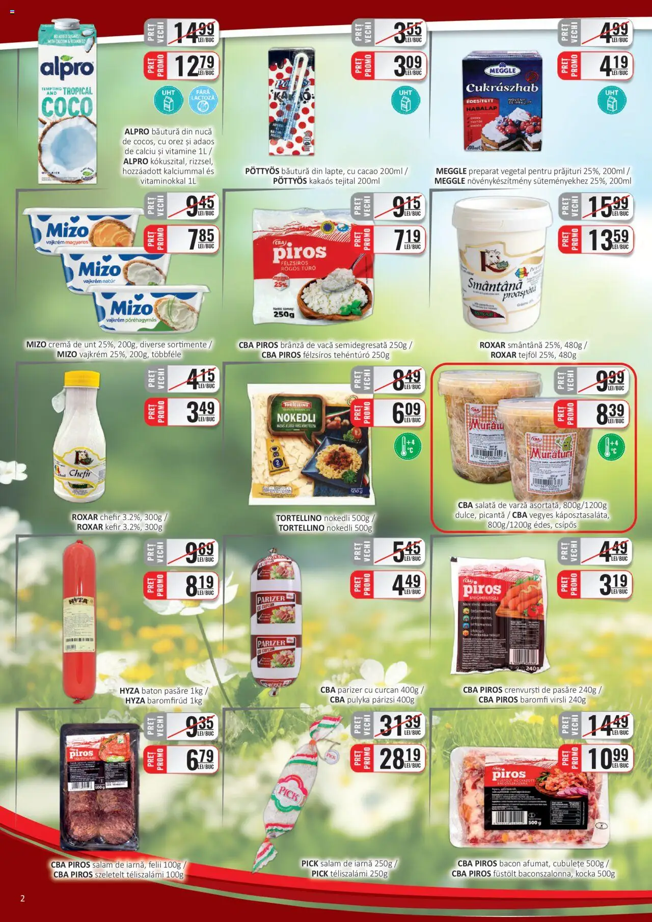 Catalog CBA 16 - 30 Aprilie 2025 | Pagina 2 | Produse: Bacon, Cremă, Salam, Cacao