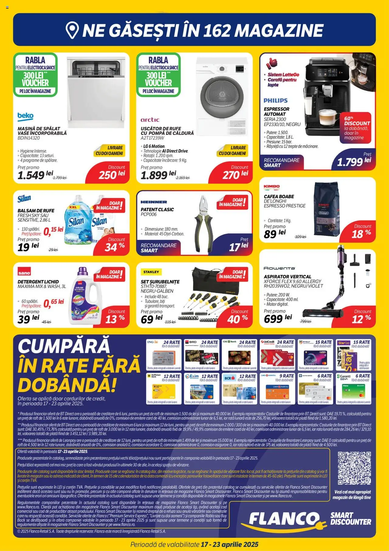 Catalog Flanco 17 - 23 Aprilie 2025 | Pagina 10 | Produse: Mașină De Spălat, Aspirator, Raft, Carafă