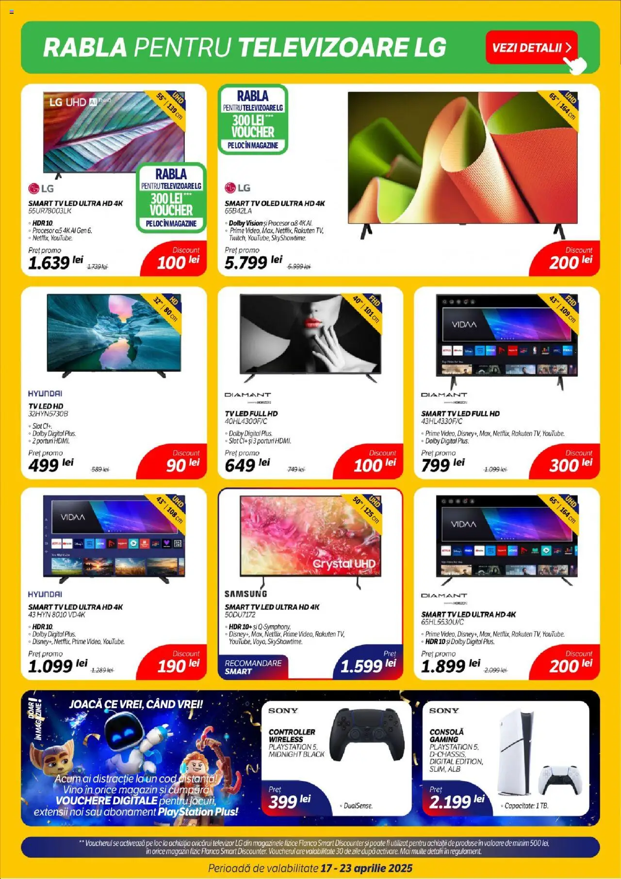 Catalog Flanco 17 - 23 Aprilie 2025 | Pagina 3 | Produse: Televizor, Playstation, Babak