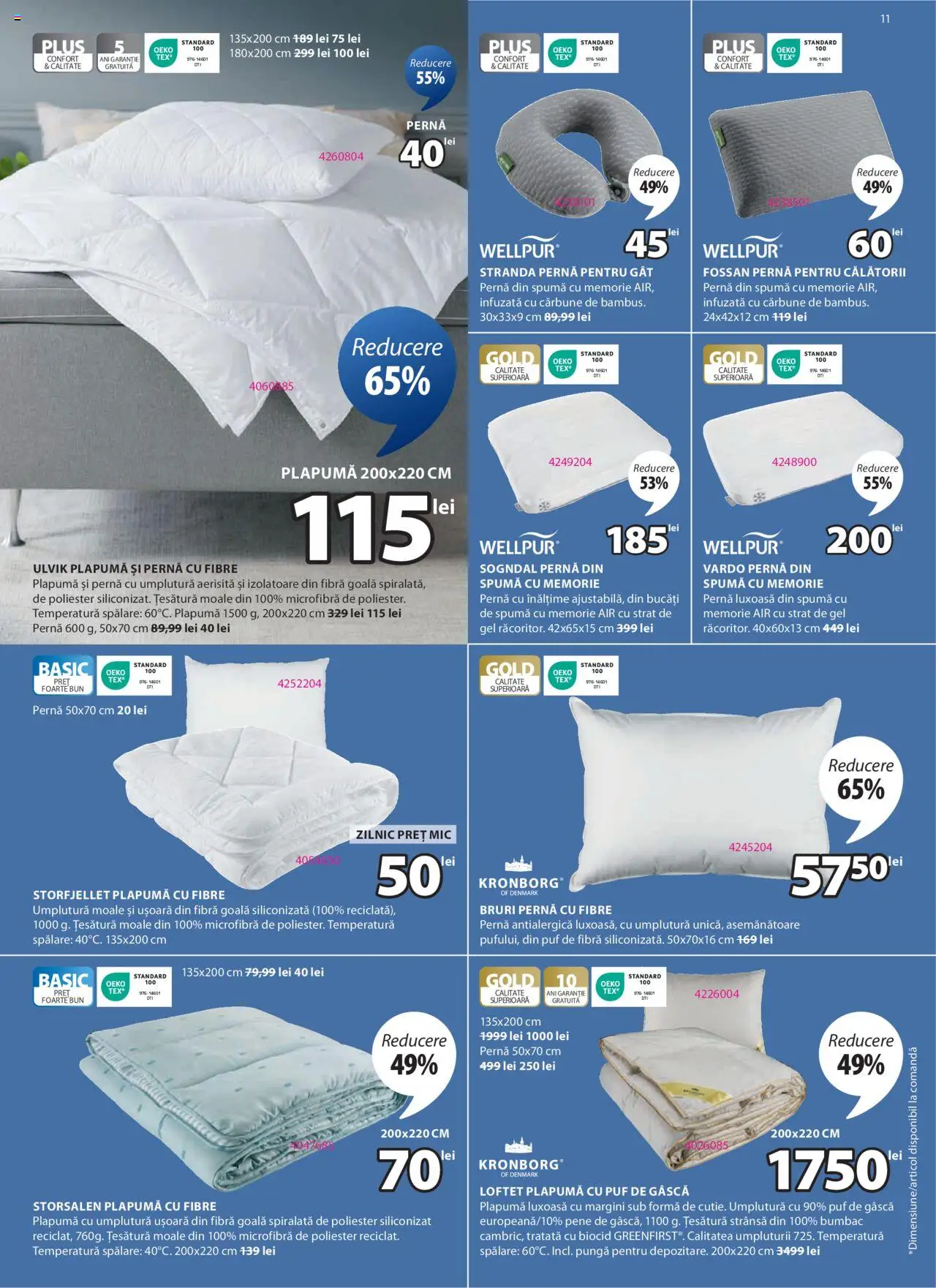 Catalog JYSK 17 Aprilie - 5 Mai 2025 | Pagina 11 | Produse: Memorie, Pungă, Pernă, Plapumă