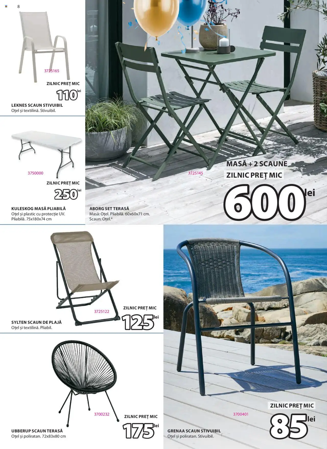 Catalog JYSK 17 Aprilie - 5 Mai 2025 | Pagina 8 | Produse: Masă, Scaun