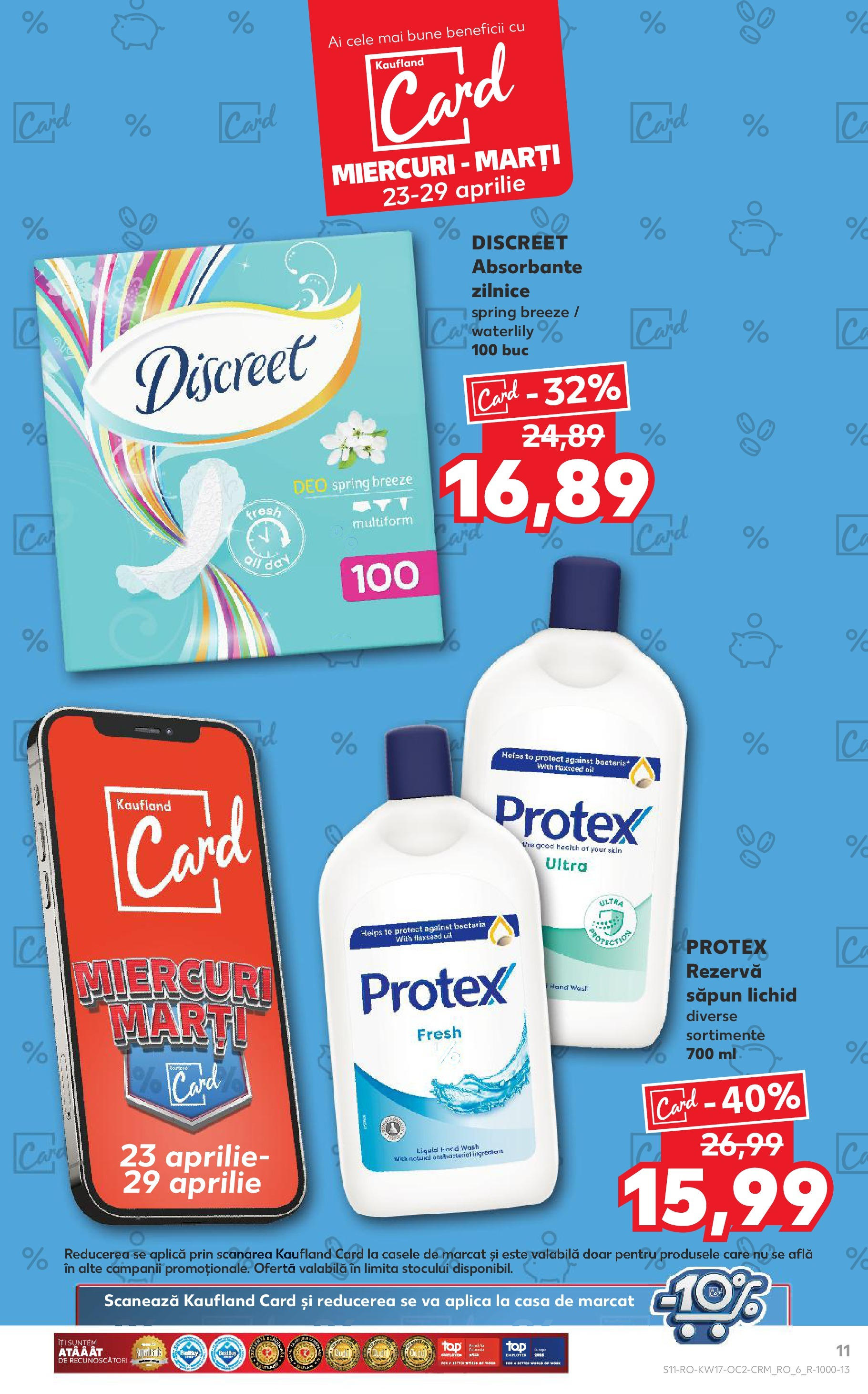 Catalog Kaufland 23 - 29 Aprilie 2025 | Pagina 11 | Produse: Săpun, Săpun lichid, Absorbante