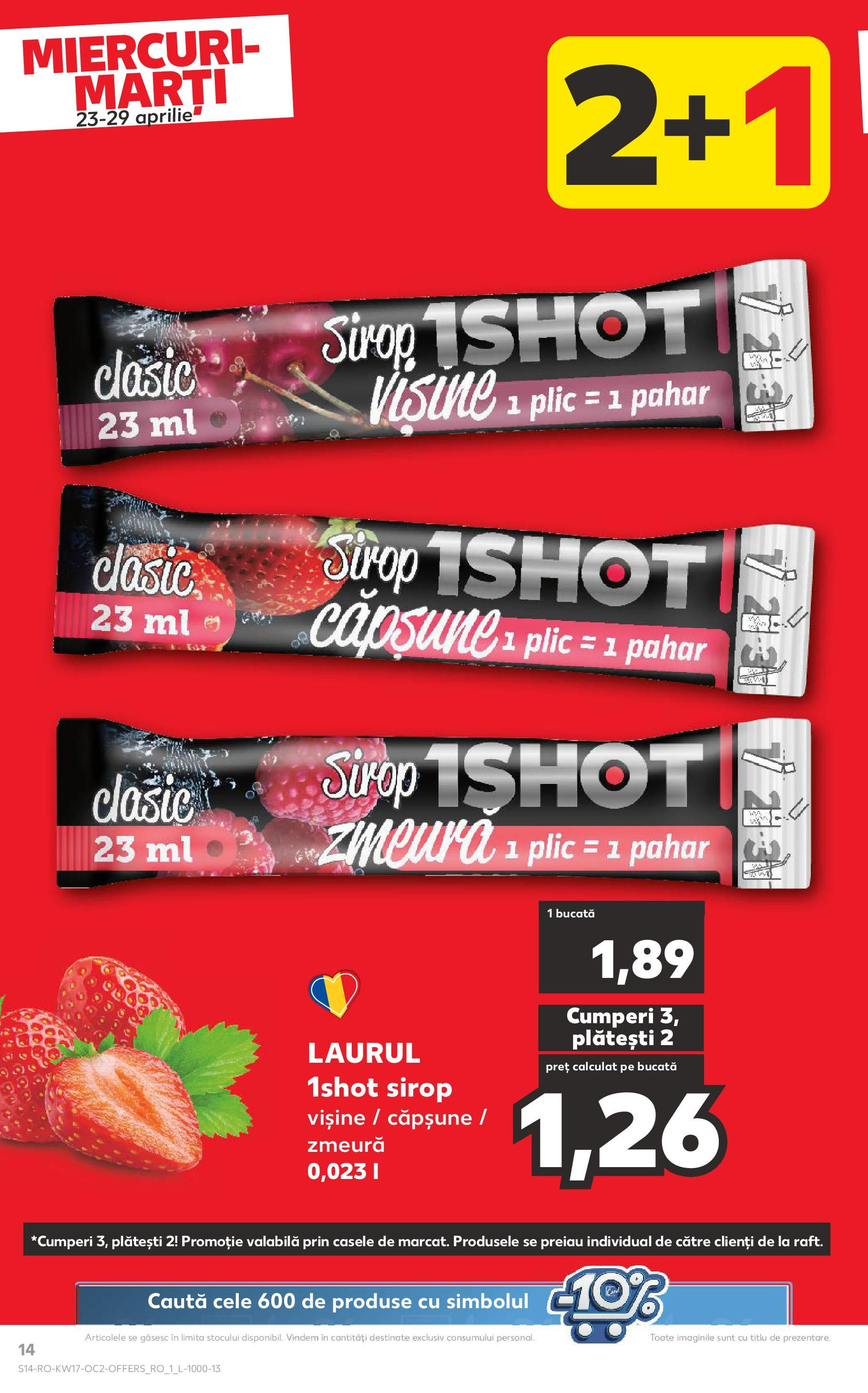 Catalog Kaufland 23 - 29 Aprilie 2025 | Pagina 14 | Produse: Zmeură, Sirop