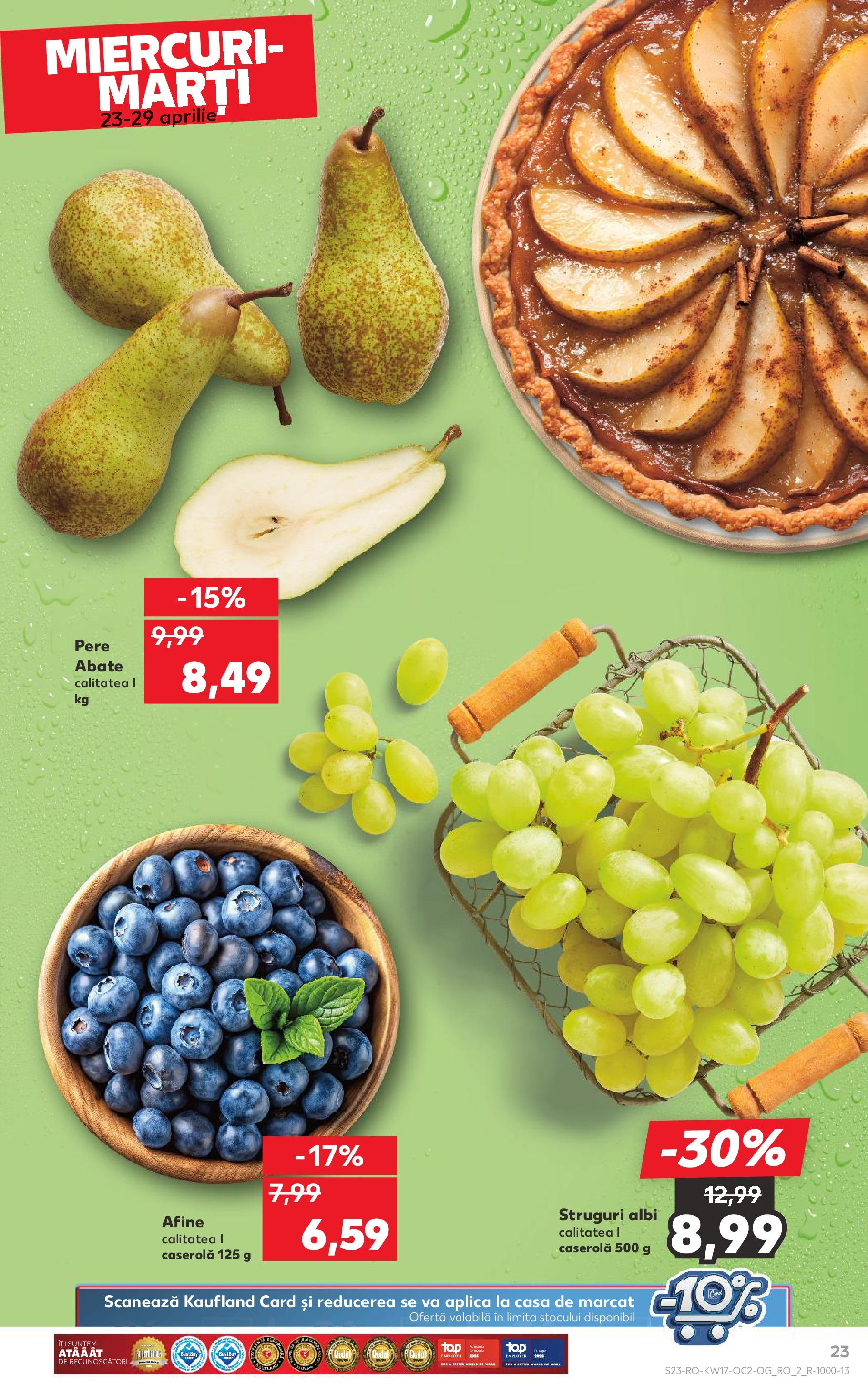 Catalog Kaufland 23 - 29 Aprilie 2025 | Pagina 23 | Produse: Struguri, Afine