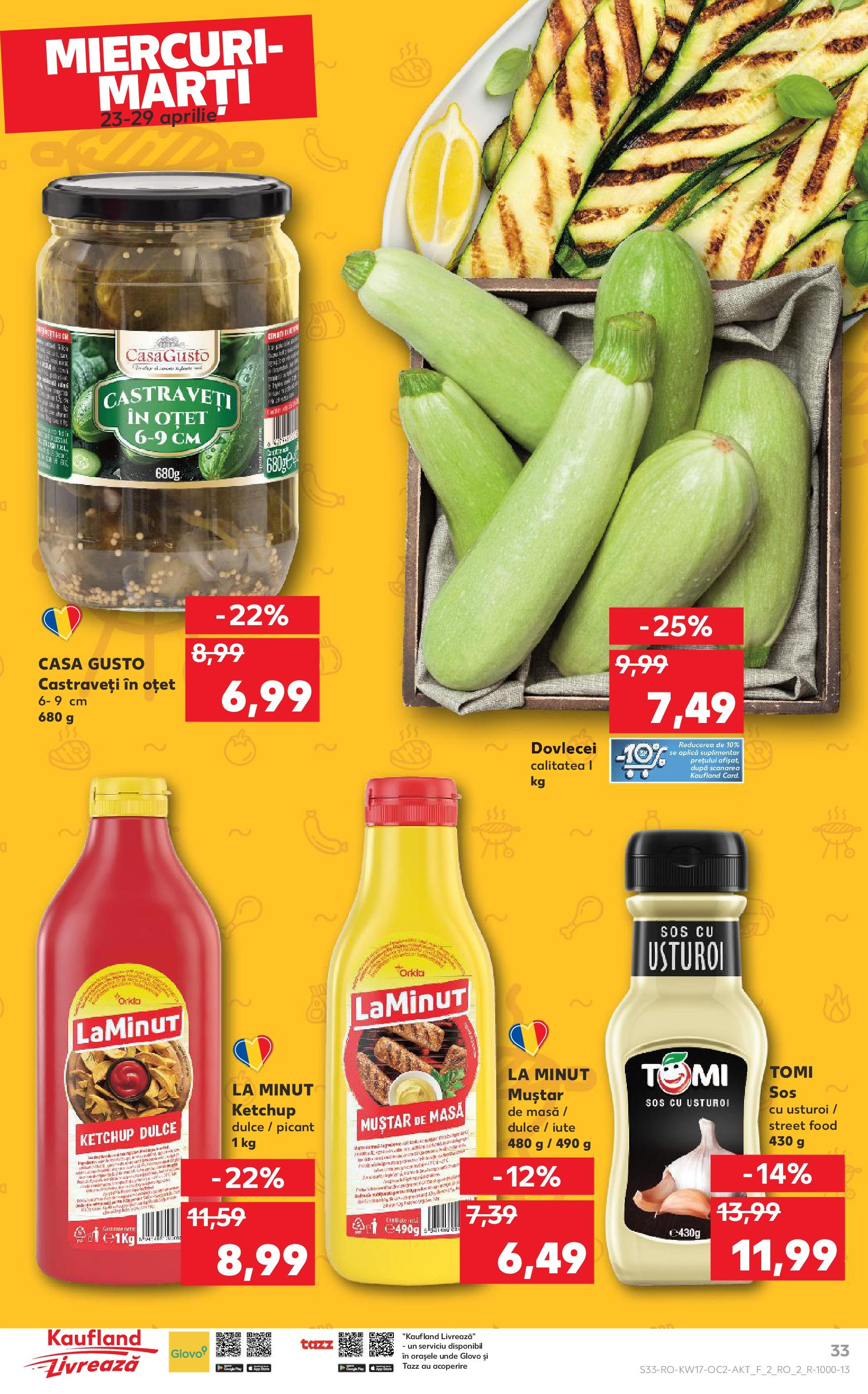 Catalog Kaufland 23 - 29 Aprilie 2025 | Pagina 33 | Produse: Masă, Oțet, Muștar, Ketchup