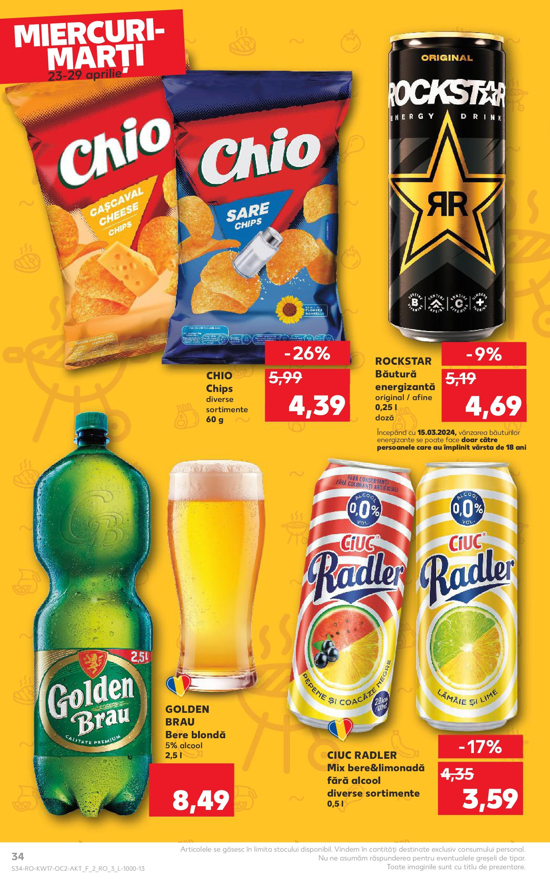 Catalog Kaufland 23 - 29 Aprilie 2025 | Pagina 34 | Produse: Afine, Cașcaval, Bere, Sare