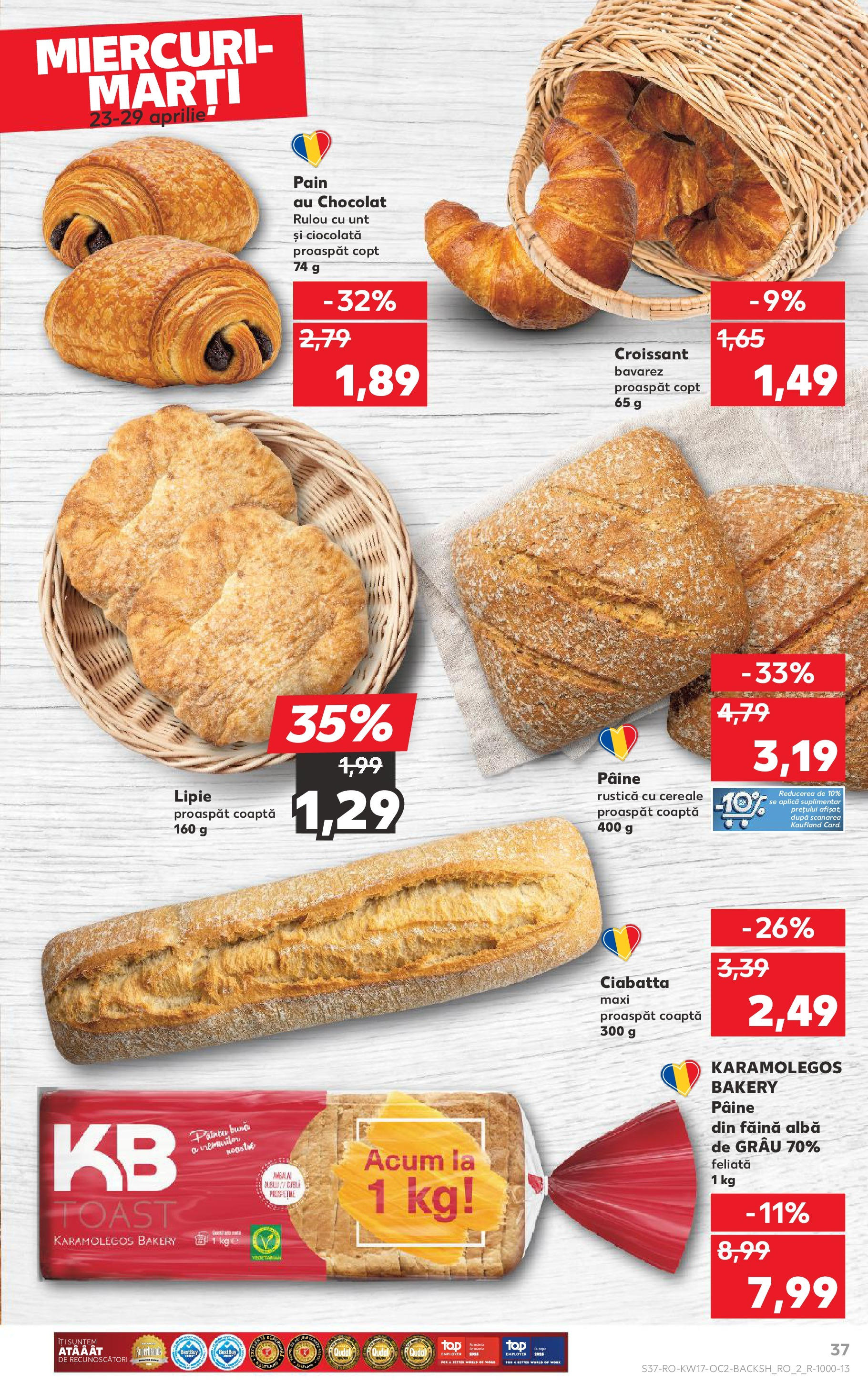Catalog Kaufland 23 - 29 Aprilie 2025 | Pagina 37 | Produse: Unt, Pâine, Ciocolată, Cereale
