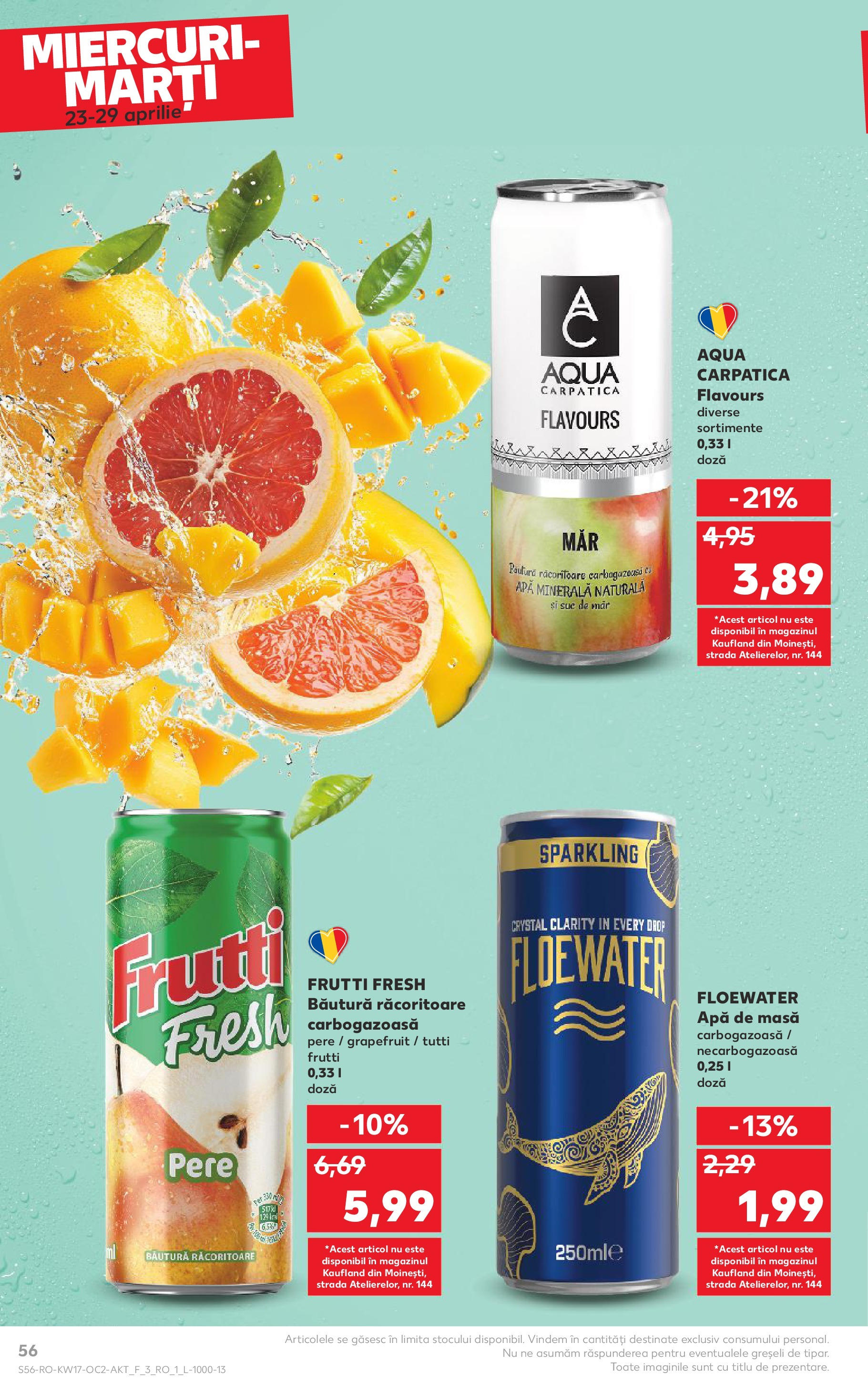 Catalog Kaufland 23 - 29 Aprilie 2025 | Pagina 56 | Produse: Yazı tahtası kalemi, Masă, Apă