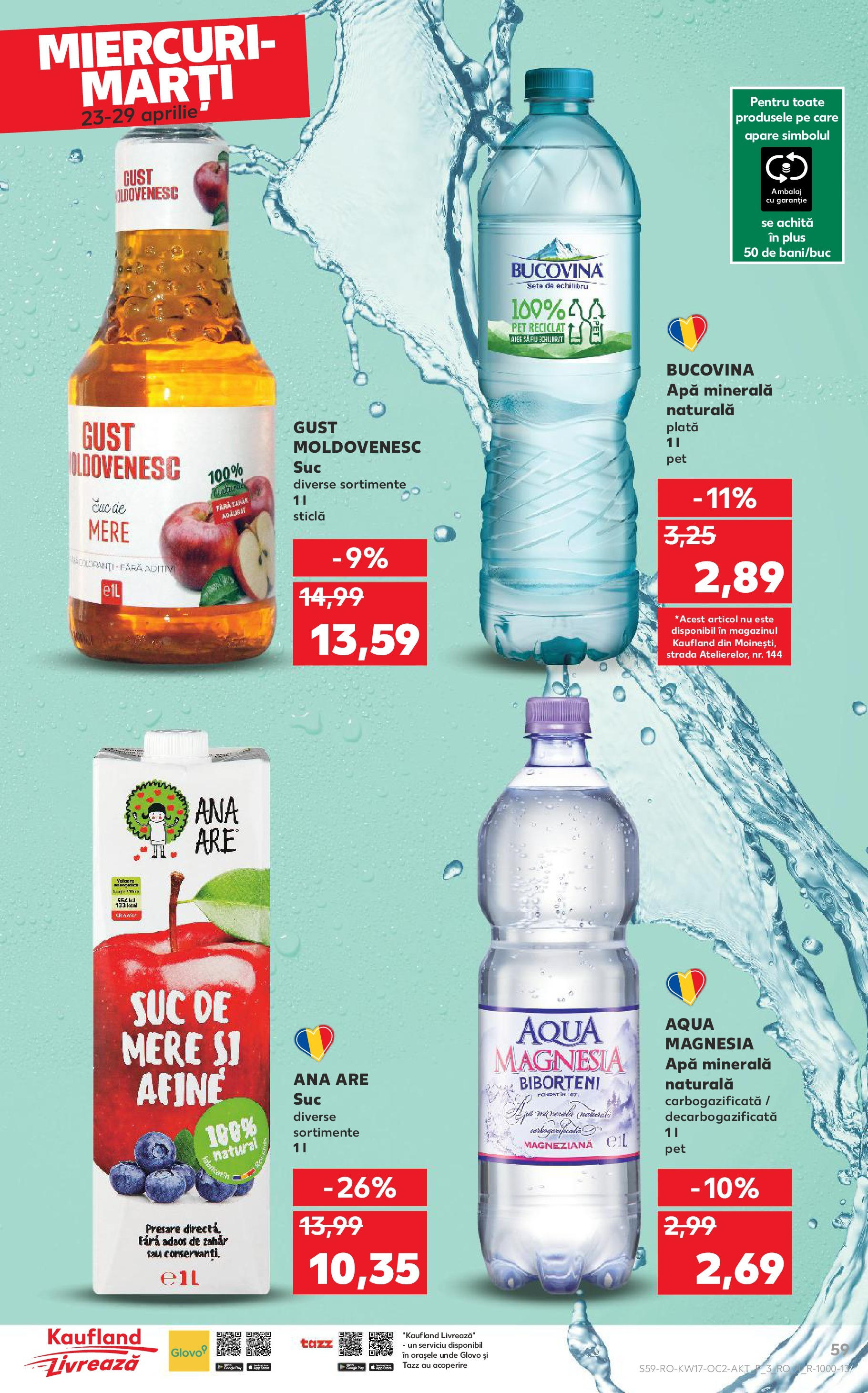 Catalog Kaufland 23 - 29 Aprilie 2025 | Pagina 59 | Produse: Șal, Afine, Apă, Zahăr