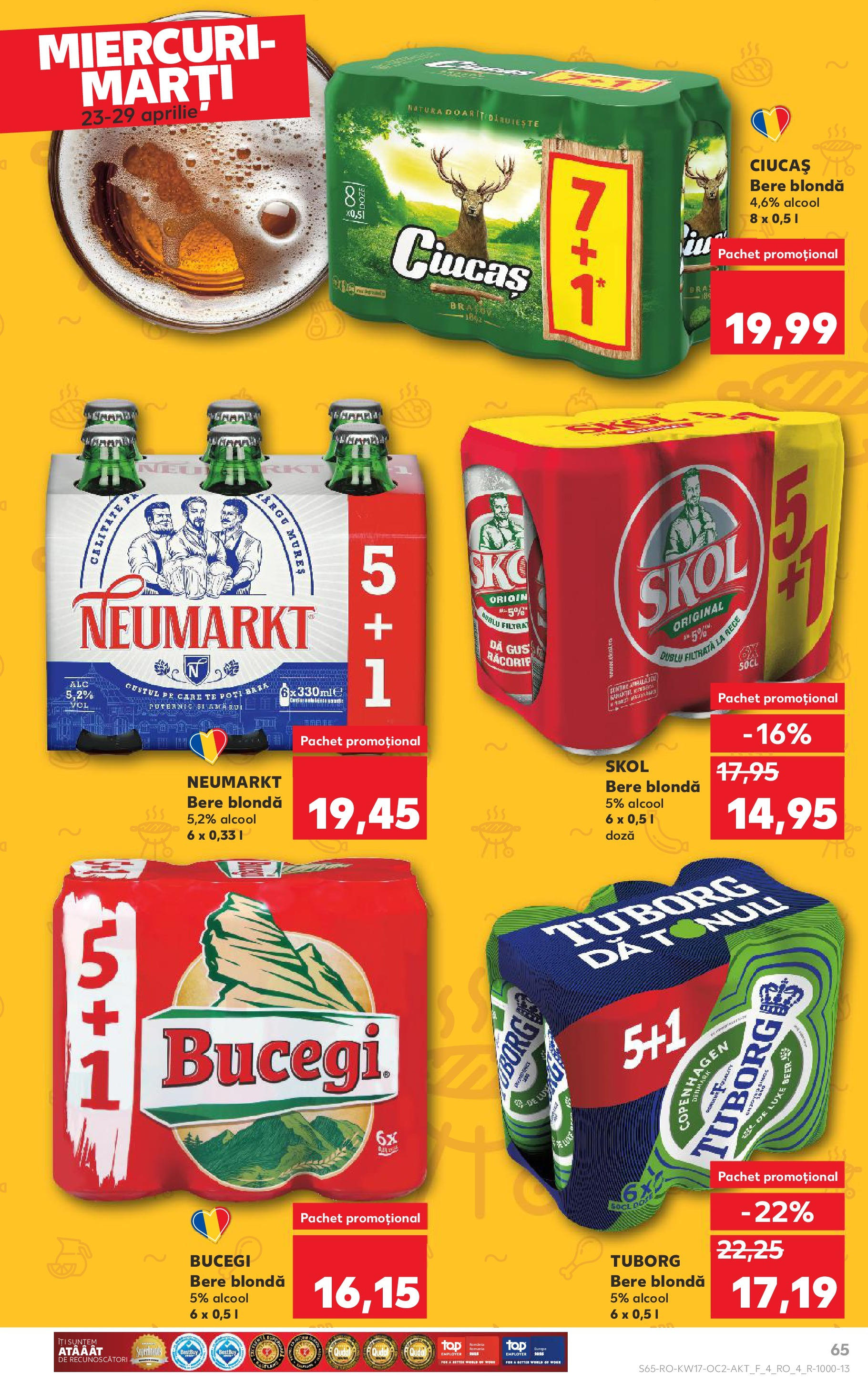 Catalog Kaufland 23 - 29 Aprilie 2025 | Pagina 65 | Produse: Bere