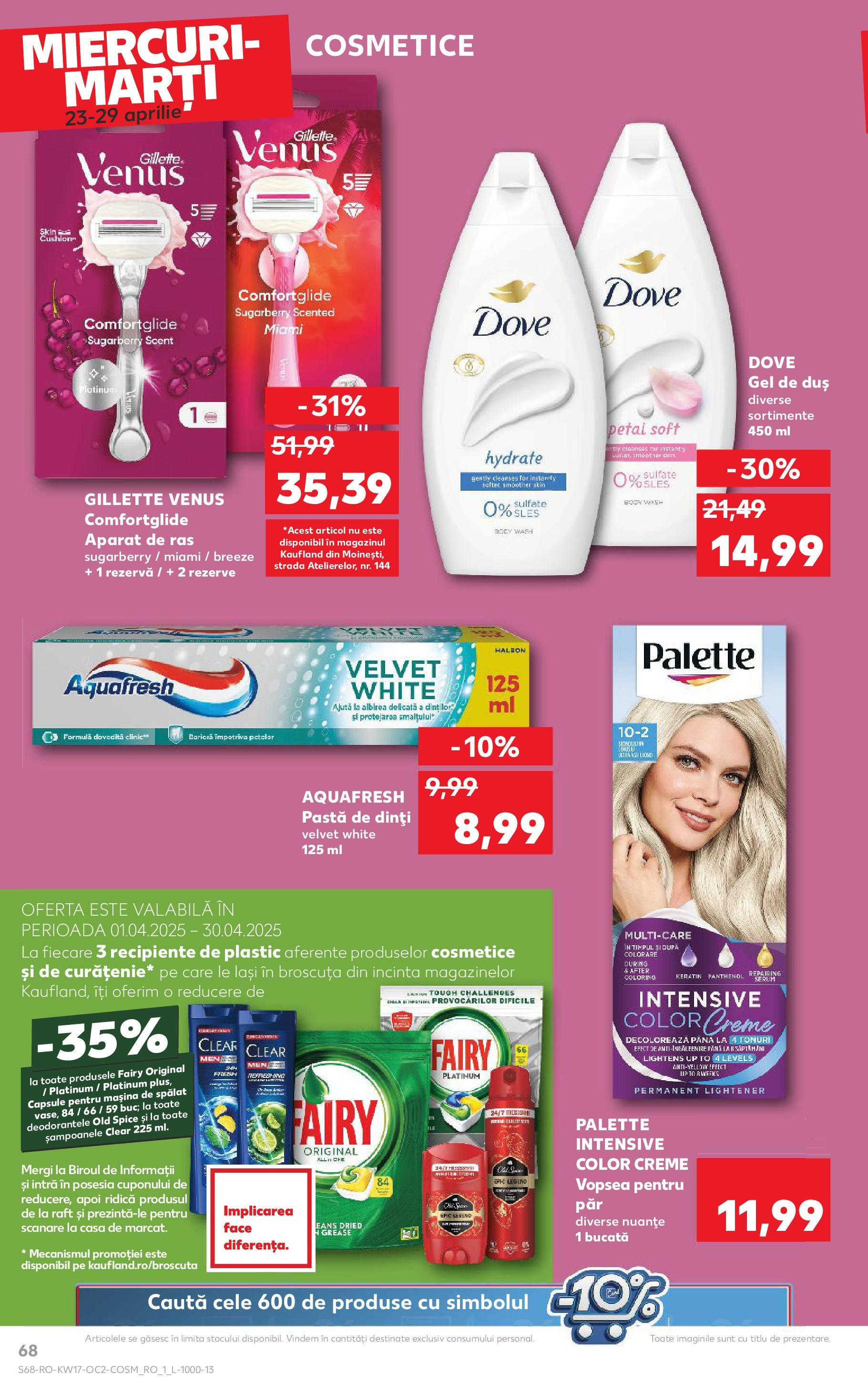 Catalog Kaufland 23 - 29 Aprilie 2025 | Pagina 68 | Produse: Mașină De Spălat, Vopsea, Raft, Recipiente