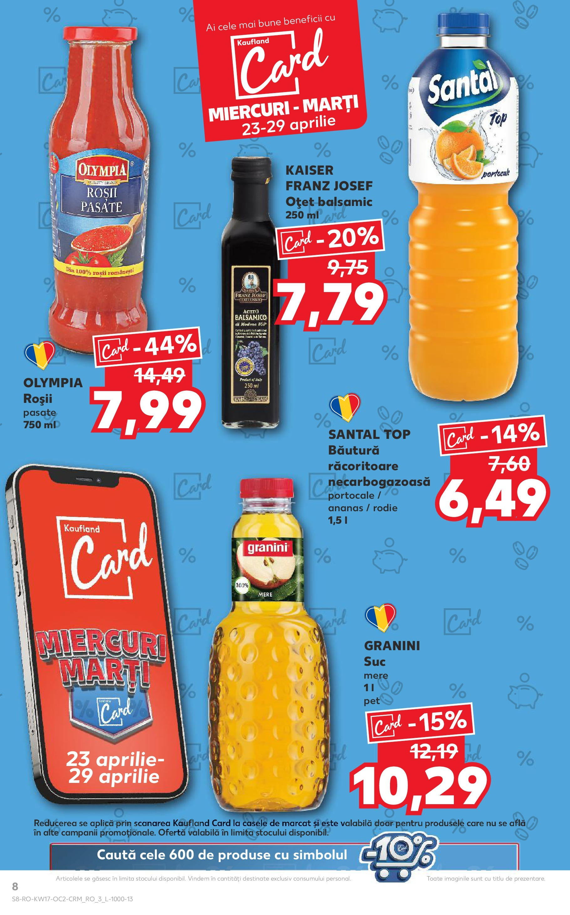 Catalog Kaufland 23 - 29 Aprilie 2025 | Pagina 8 | Produse: Top, Oțet, Mere, Roșii