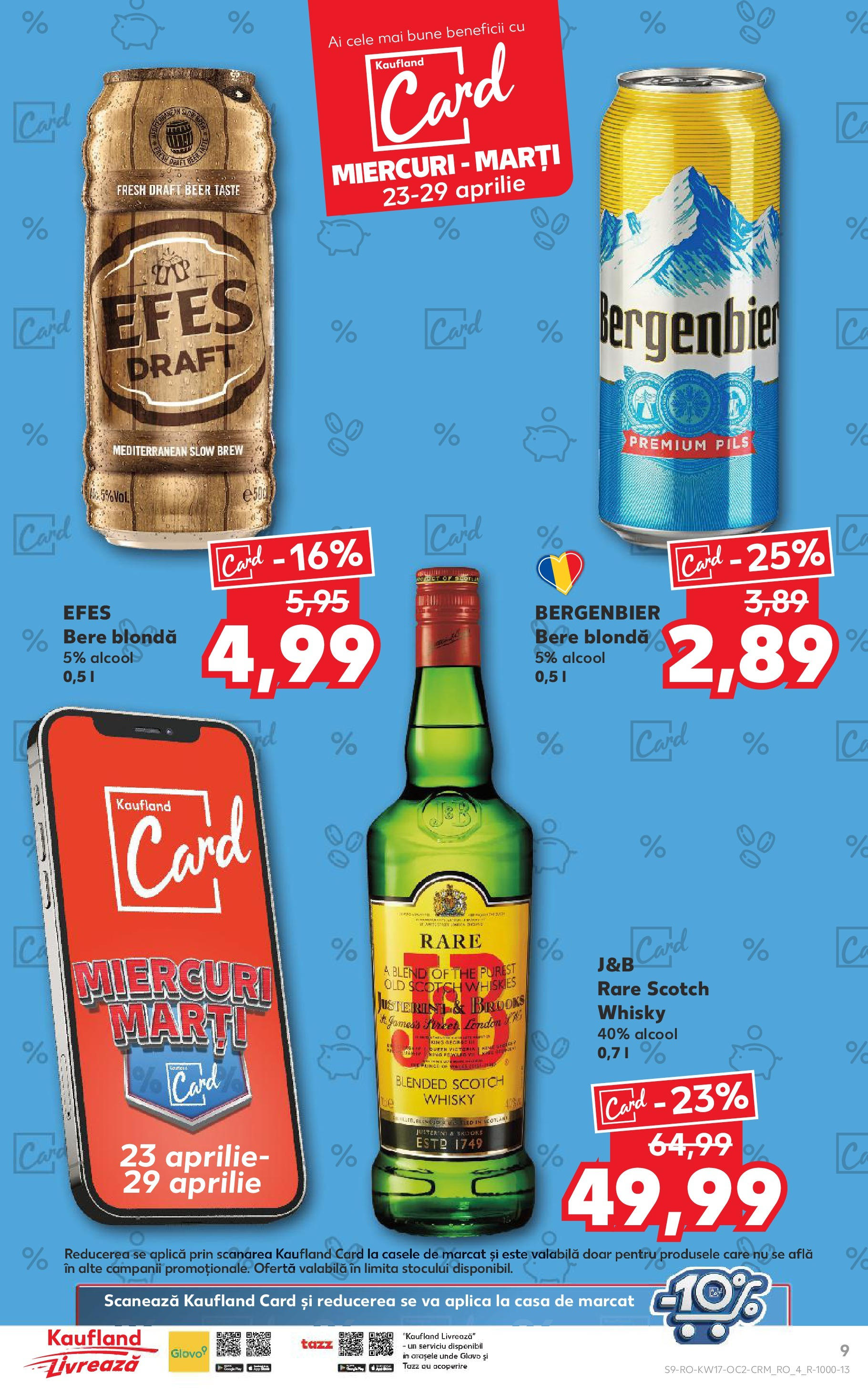 Catalog Kaufland 23 - 29 Aprilie 2025 | Pagina 9 | Produse: Bere, Plastik Kulübe