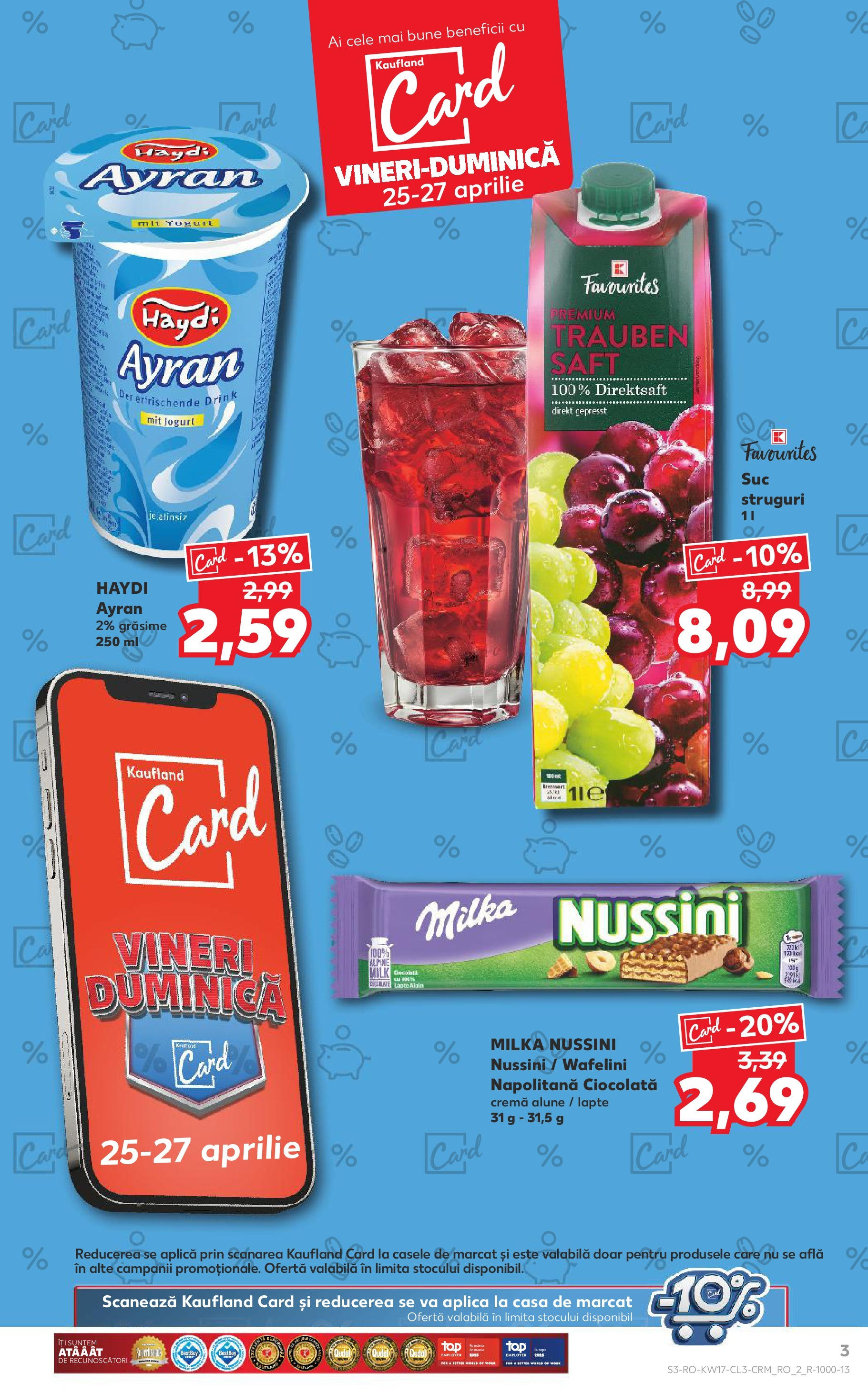Catalog Kaufland 25 - 27 Aprilie 2025 | Pagina 3 | Produse: Struguri, Alune, Cremă, Ciocolată