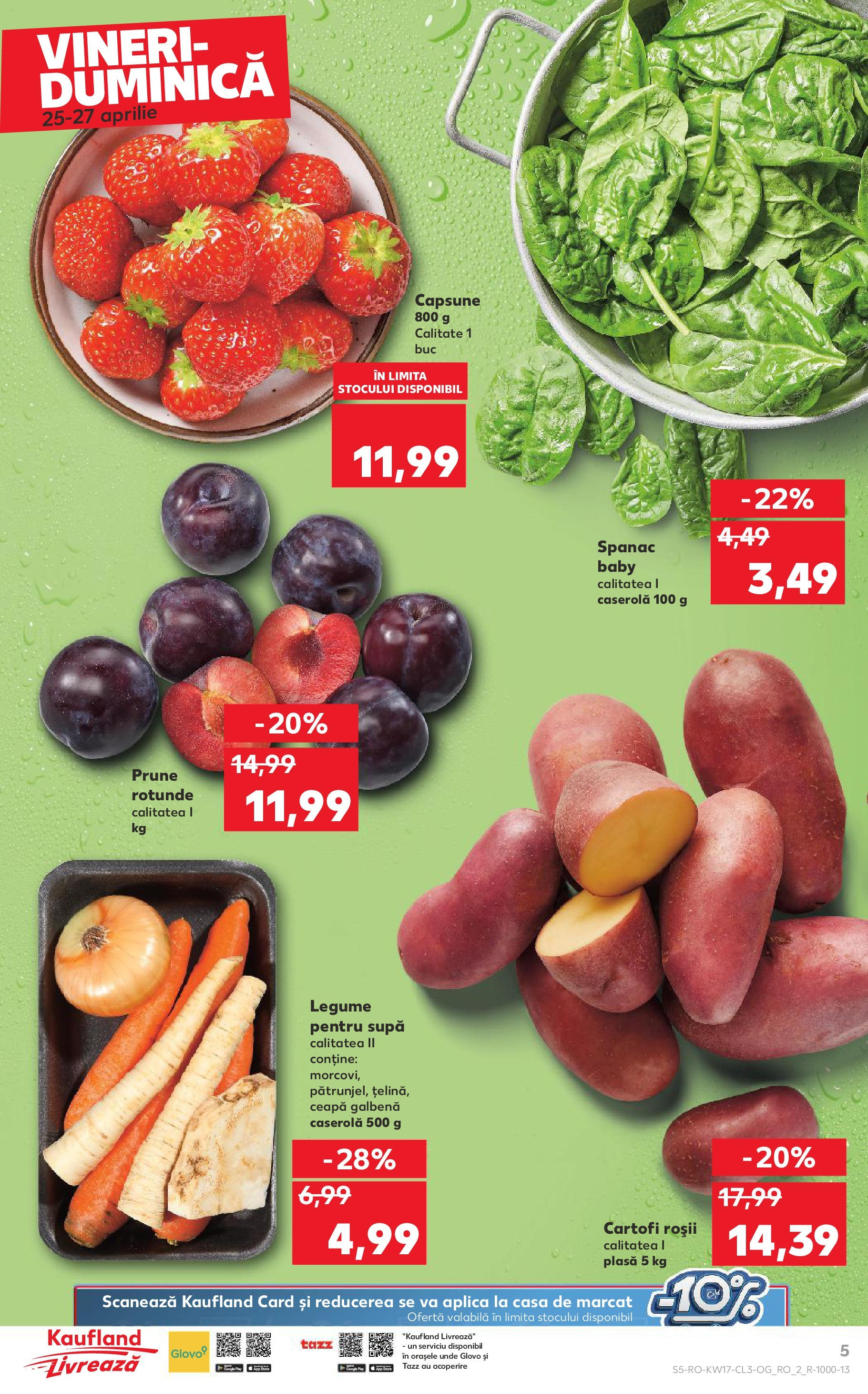 Catalog Kaufland 25 - 27 Aprilie 2025 | Pagina 5 | Produse: Roșii, Prune, Cartofi, Ceapă