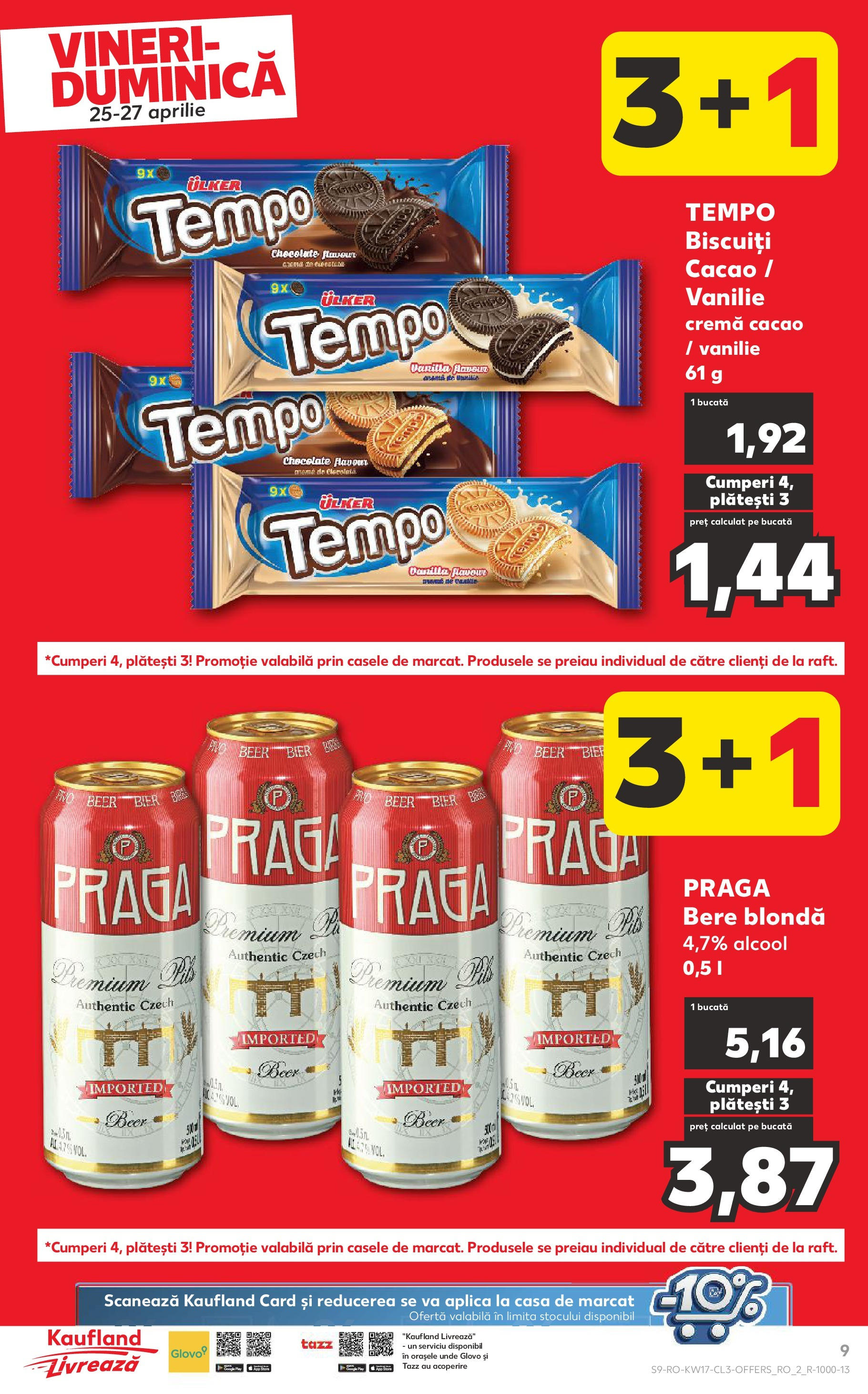 Catalog Kaufland 25 - 27 Aprilie 2025 | Pagina 9 | Produse: Cremă, Bere, Cacao, Biscuiți