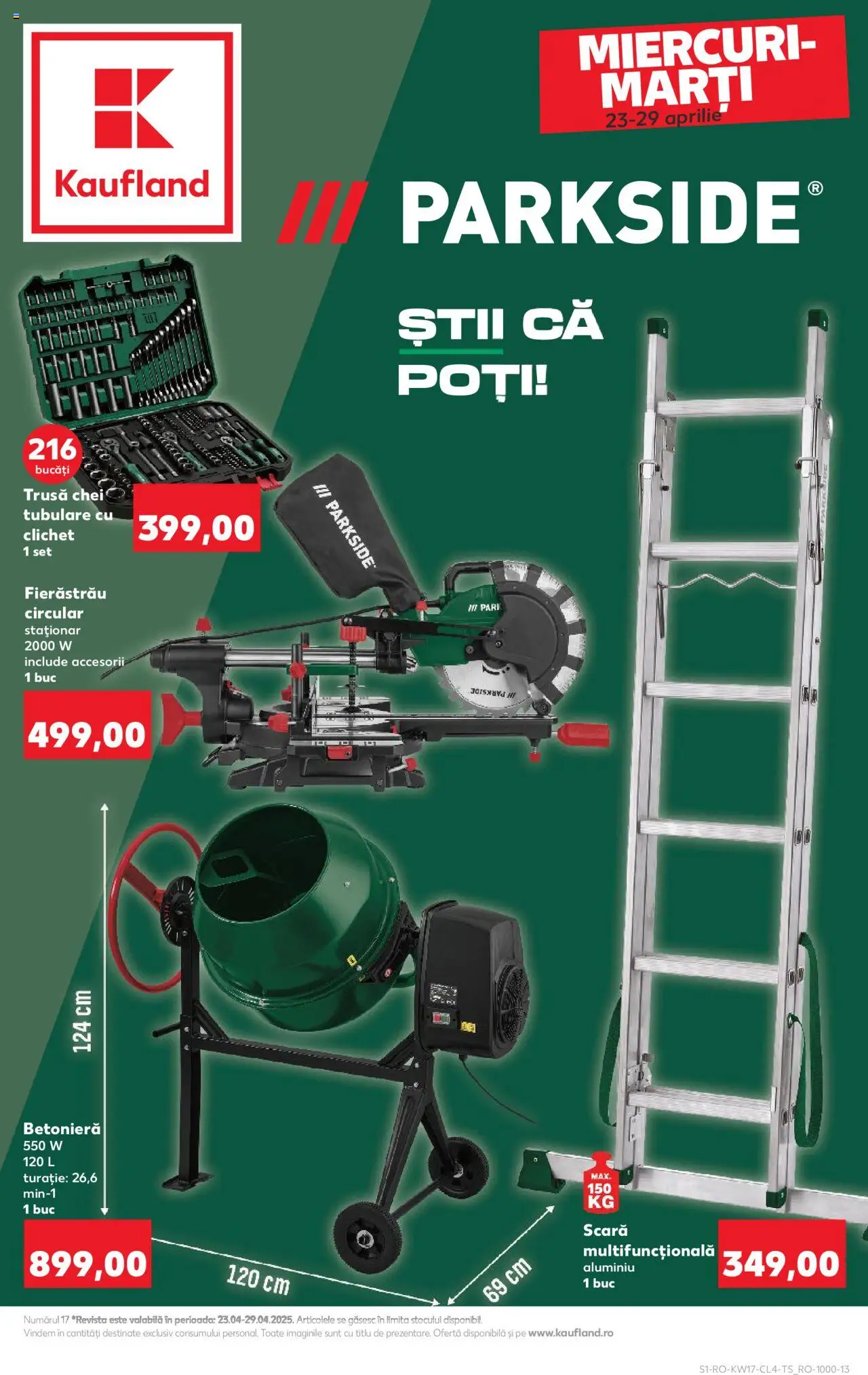 Catalog Kaufland 23 - 29 Aprilie 2025 | Pagina 1 | Produse: Scară