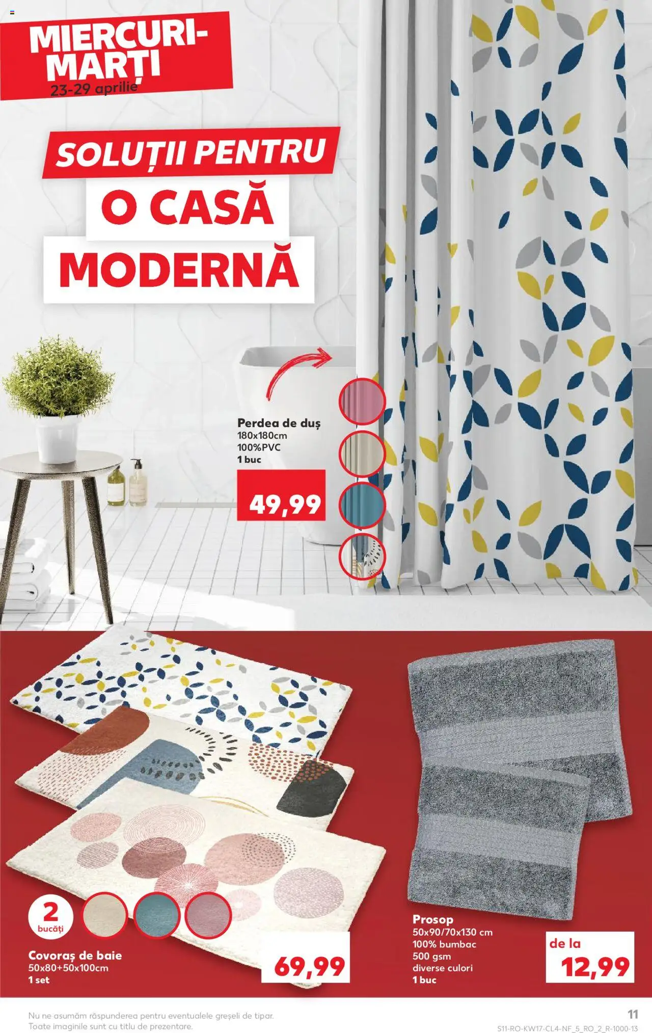 Catalog Kaufland 23 - 29 Aprilie 2025 | Pagina 11 | Produse: Duș, Perdea, Covoraș de baie