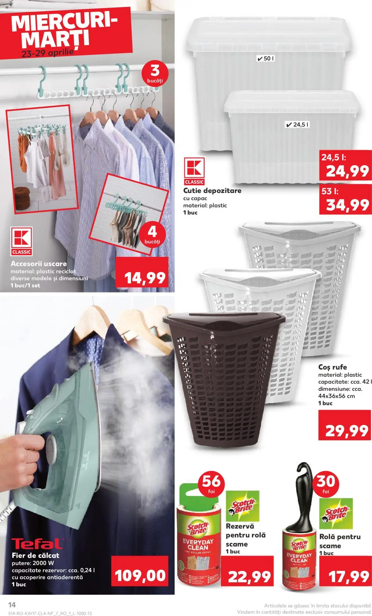 Catalog Kaufland 23 - 29 Aprilie 2025 | Pagina 14 | Produse: Fier de călcat, Pomelo, Coș, Cutie