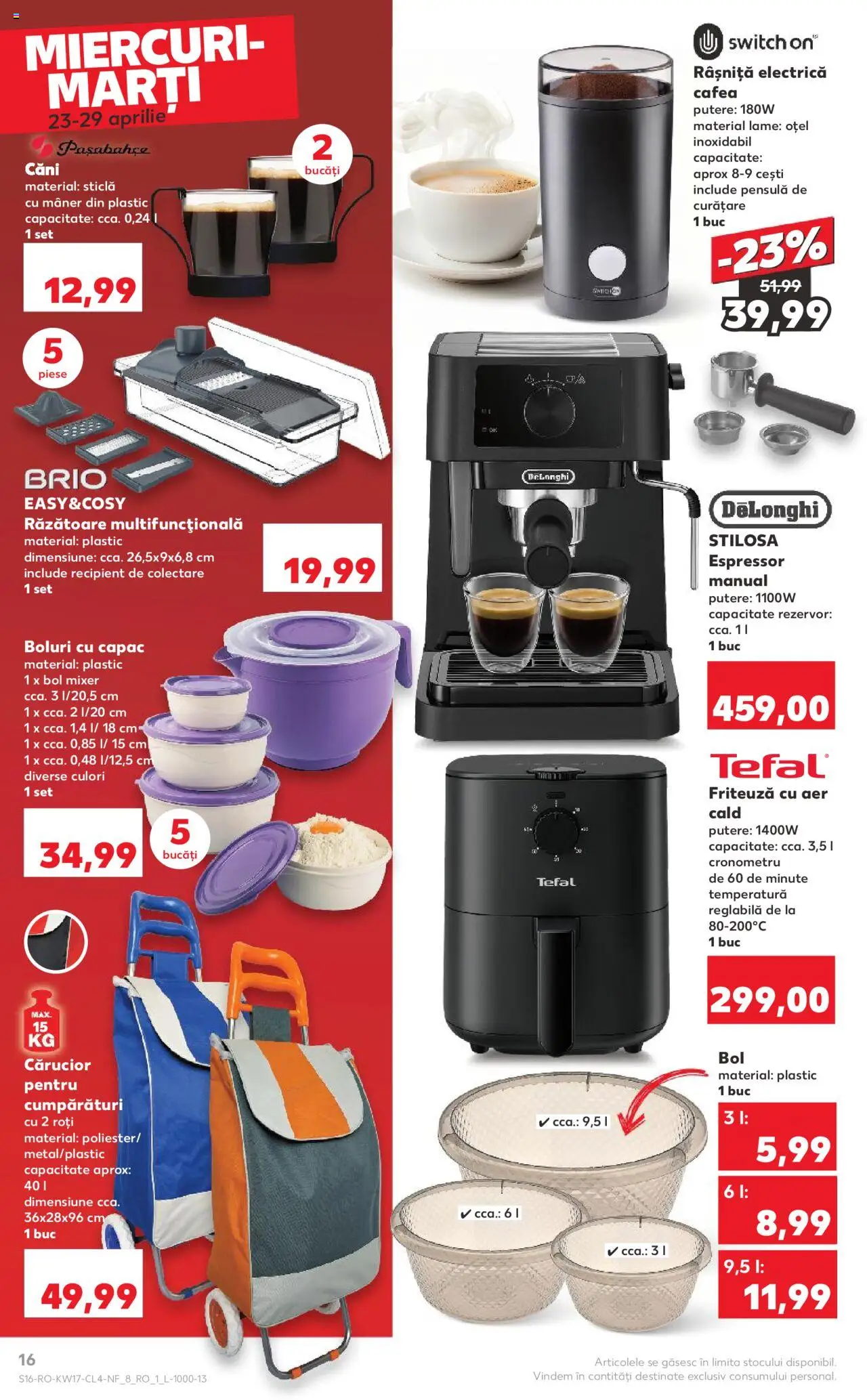 Catalog Kaufland 23 - 29 Aprilie 2025 | Pagina 16 | Produse: Espressor, Mixer, Răzătoare, Cafea