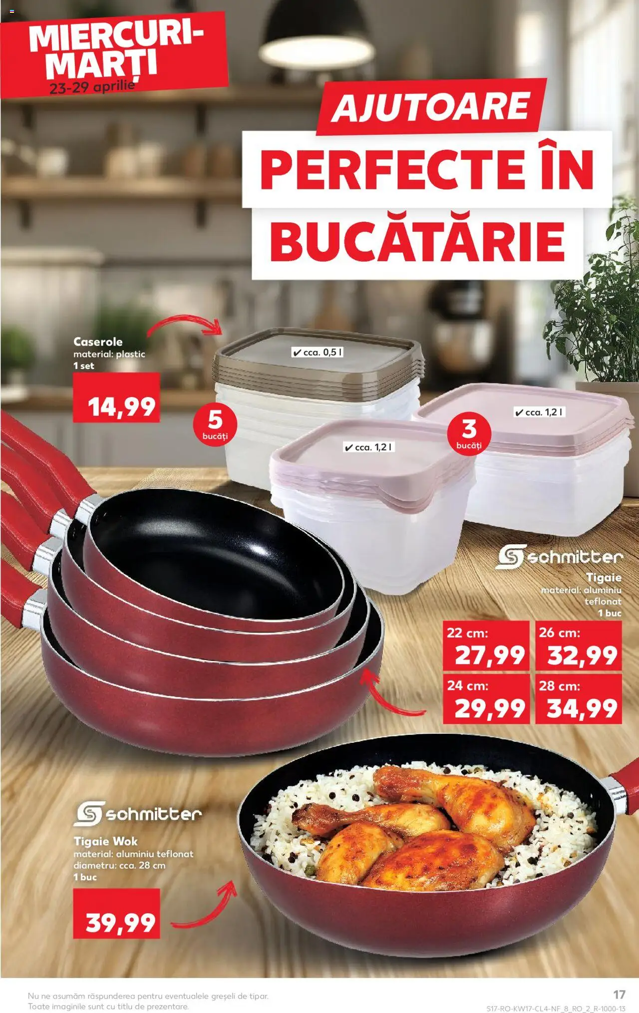 Catalog Kaufland 23 - 29 Aprilie 2025 | Pagina 17 | Produse: Tigaie, Caserole, Bucătărie