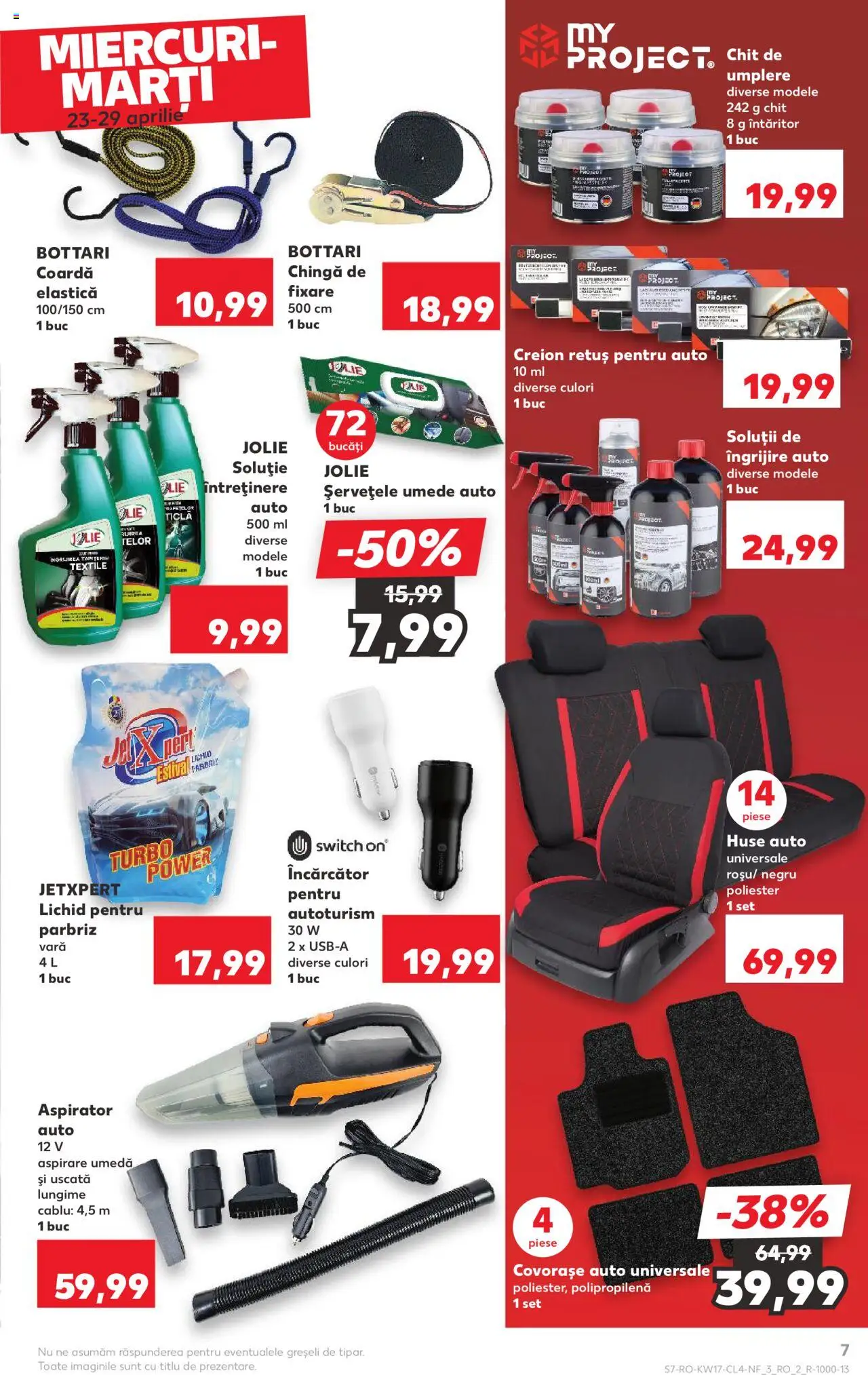Catalog Kaufland 23 - 29 Aprilie 2025 | Pagina 7 | Produse: Încărcător, Cablu, Aspirator, Șervețele umede