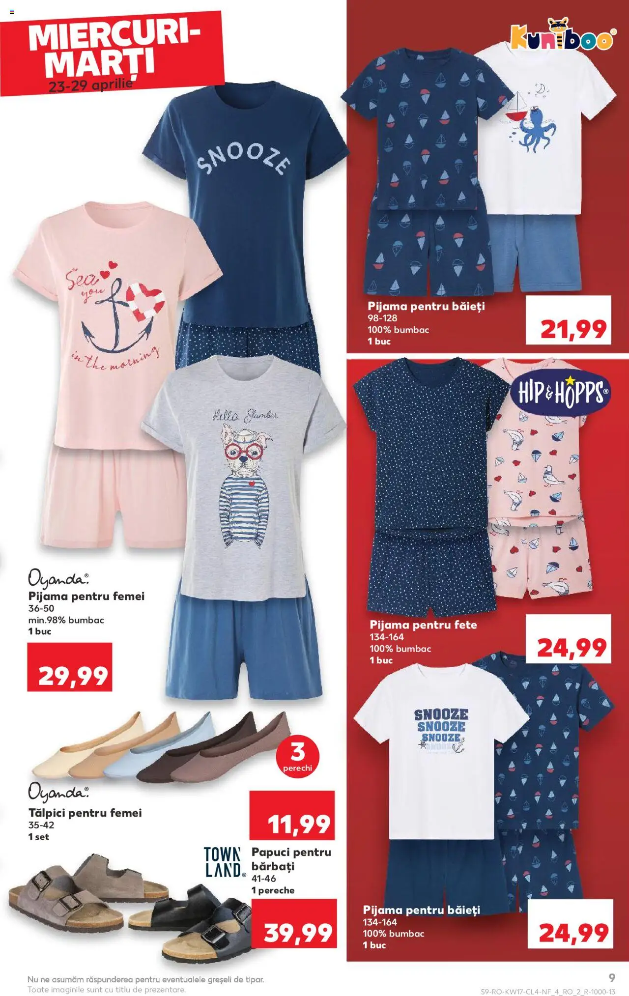 Catalog Kaufland 23 - 29 Aprilie 2025 | Pagina 9 | Produse: Tălpici, Papuci