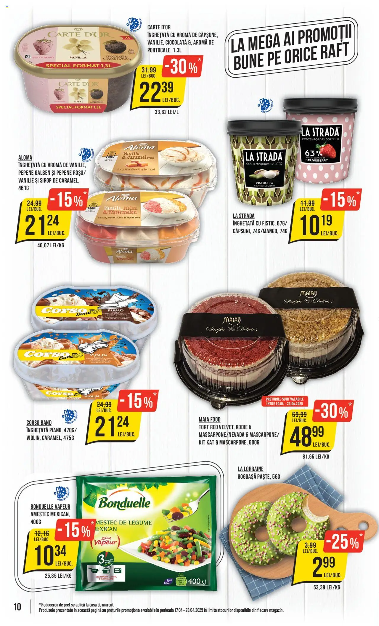 Catalog Mega Image 17 - 23 Aprilie 2025 | Pagina 10 | Produse: Pepene Galben, Divan, Ciocolată, Sirop