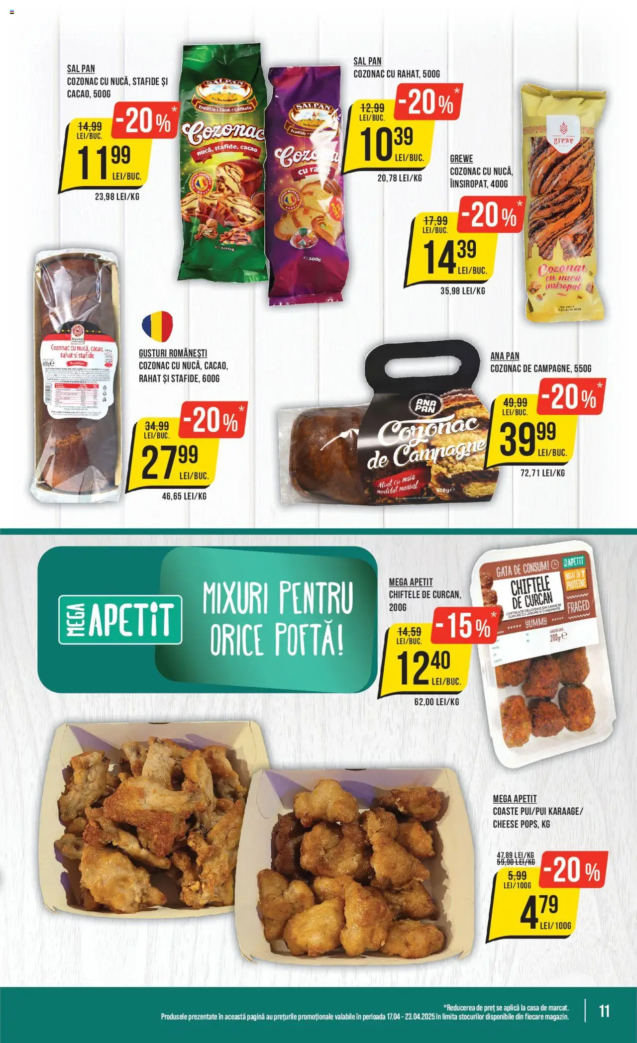 Catalog Mega Image 17 - 23 Aprilie 2025 | Pagina 11 | Produse: Șal, Masaüstü kılıfı, Cacao, Stafide